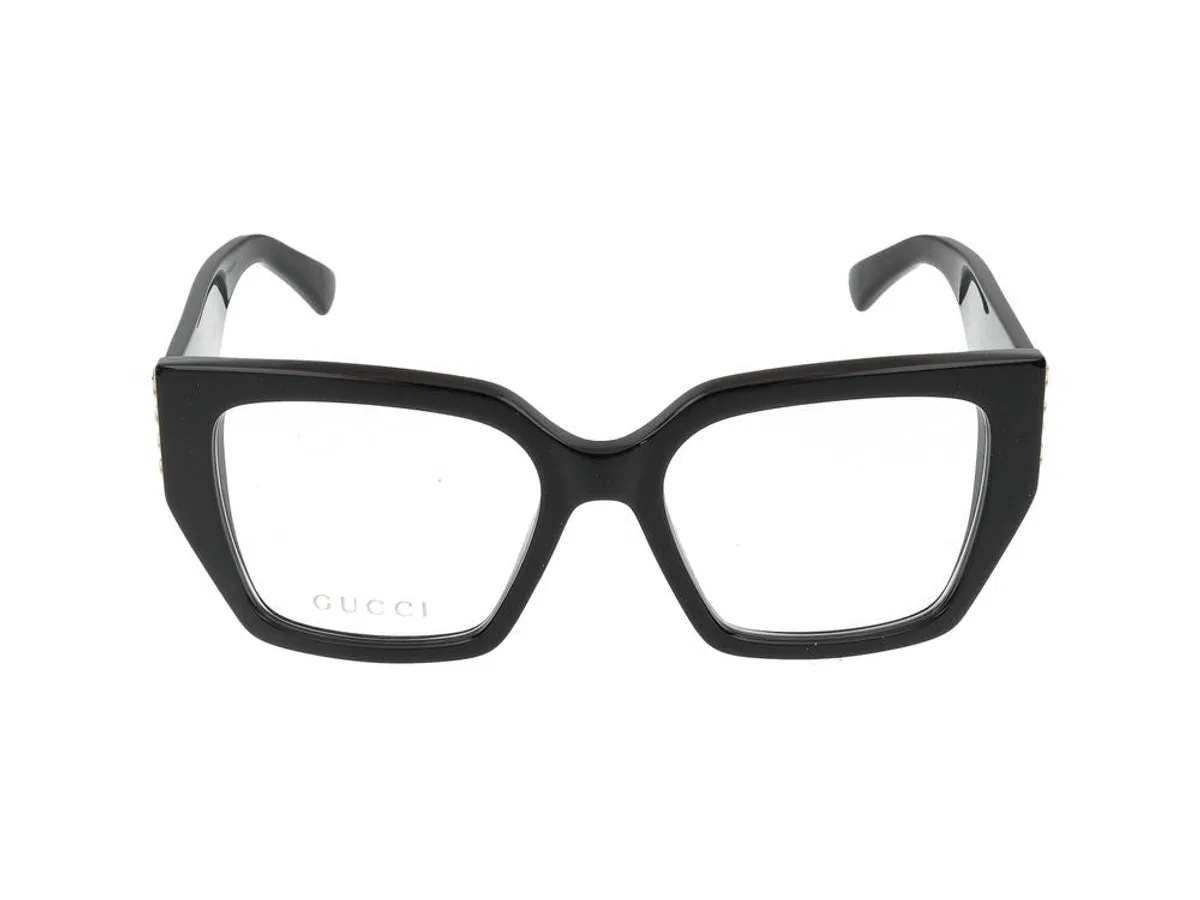 Gucci Eyeglasses Gg2042o 001 Black Black Trans