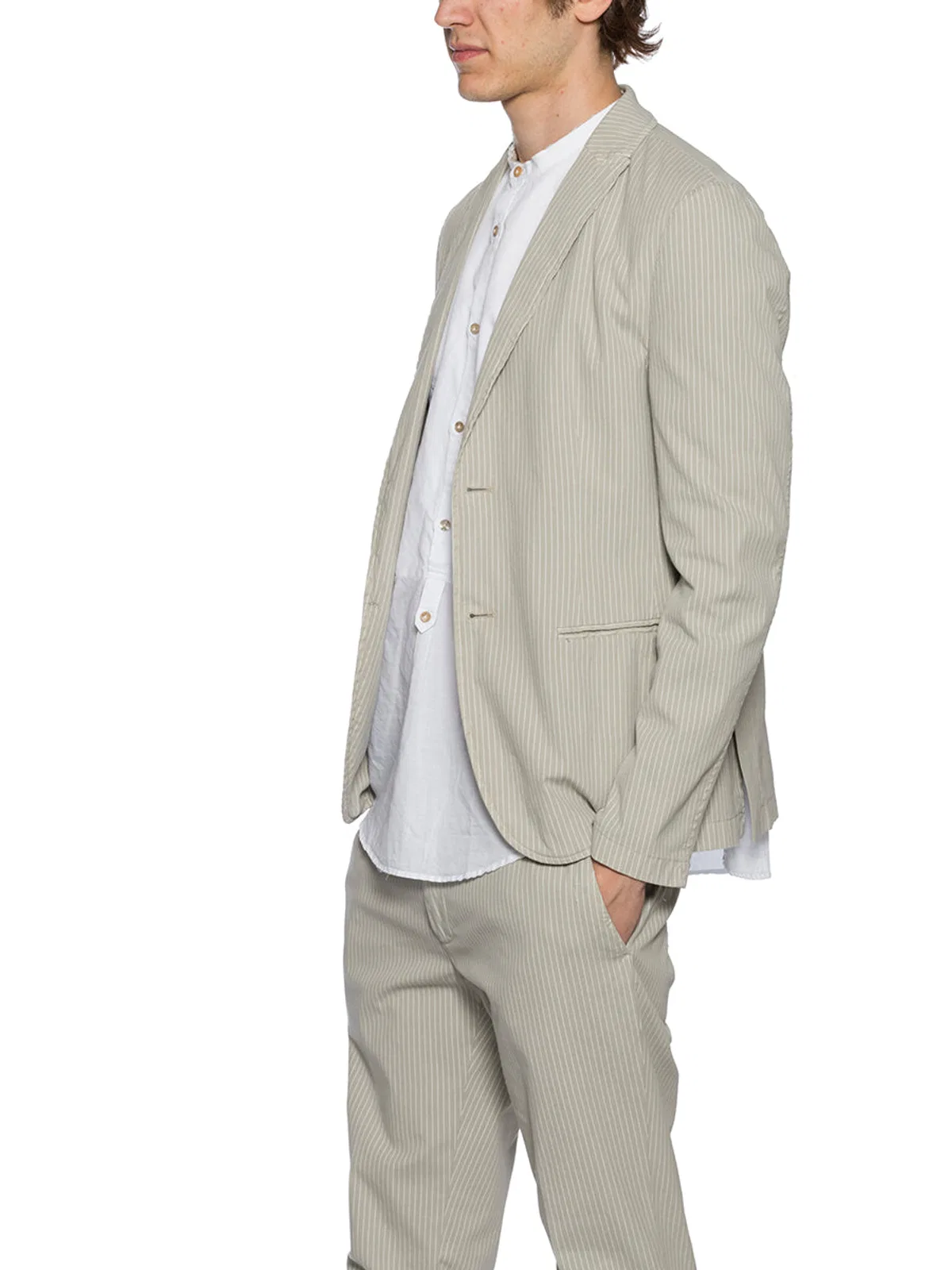 Daniele Alessandrini Striped Cotton Jacket