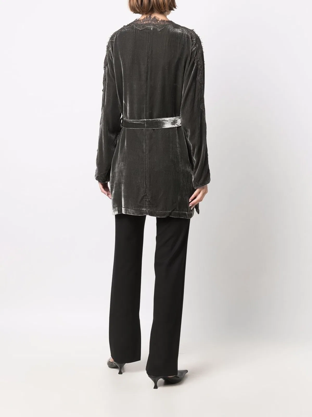 Gold Hawk Velvet Long Duster