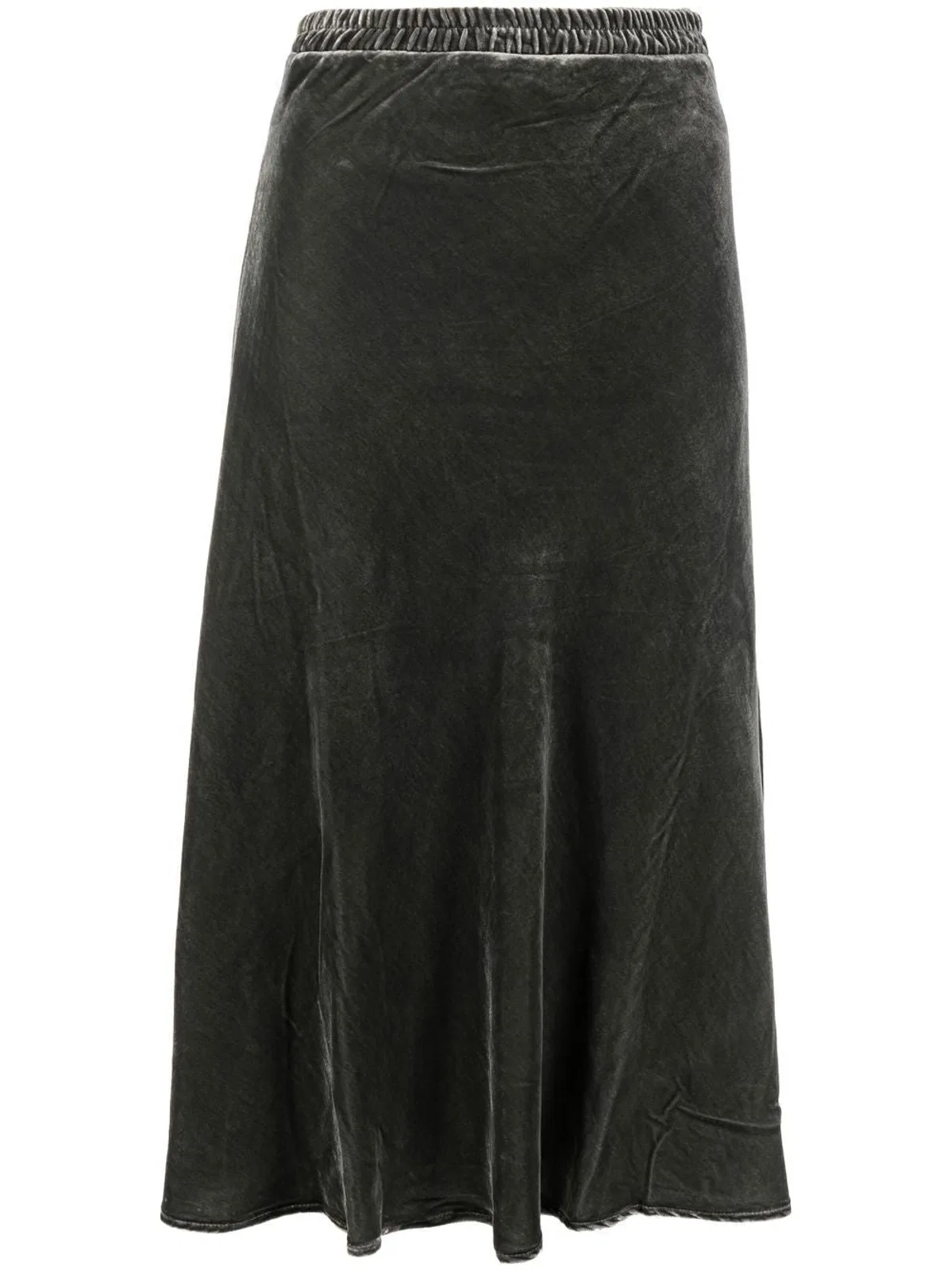 Gold Hawk Velvet Long Skirt