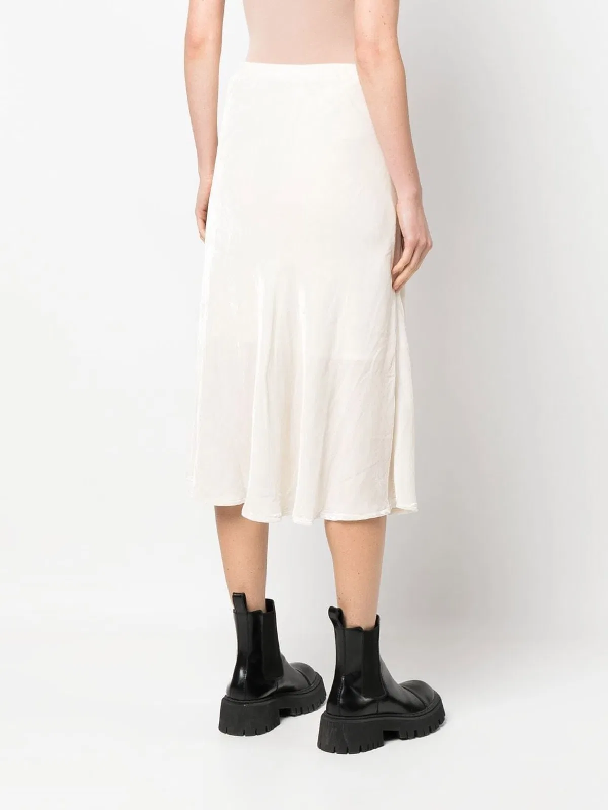 Gold Hawk Velvet Long Skirt
