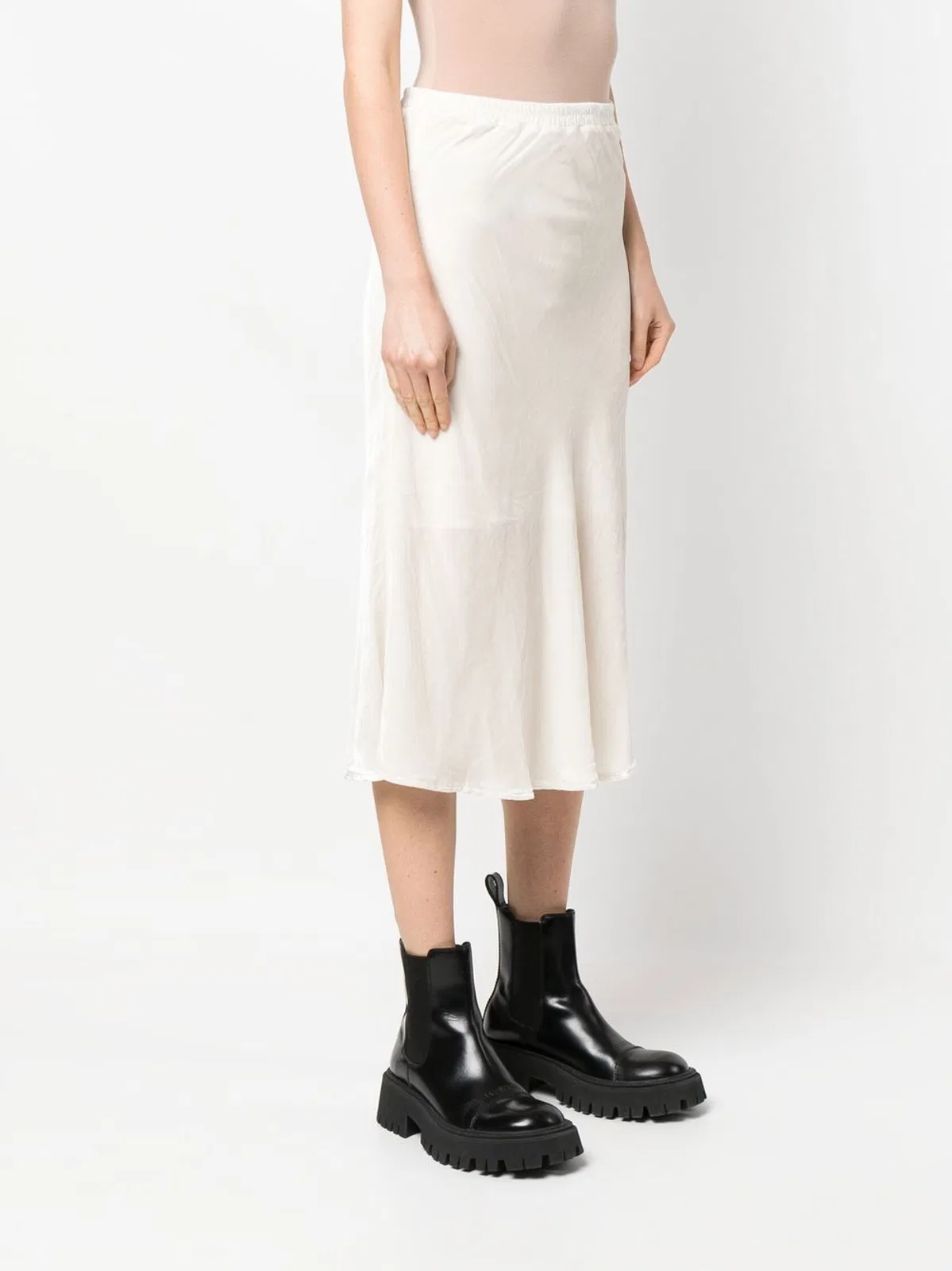 Gold Hawk Velvet Long Skirt