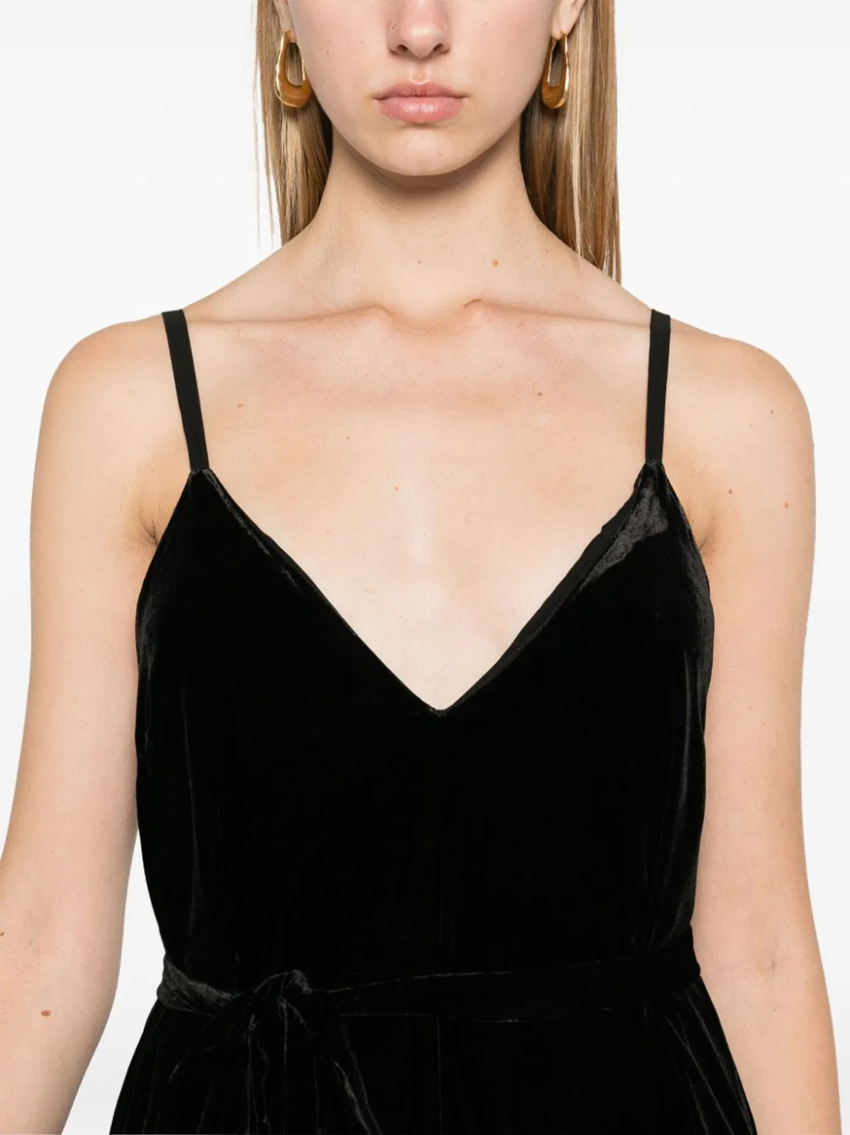 Gold Hawk Velvet Jumpsuit