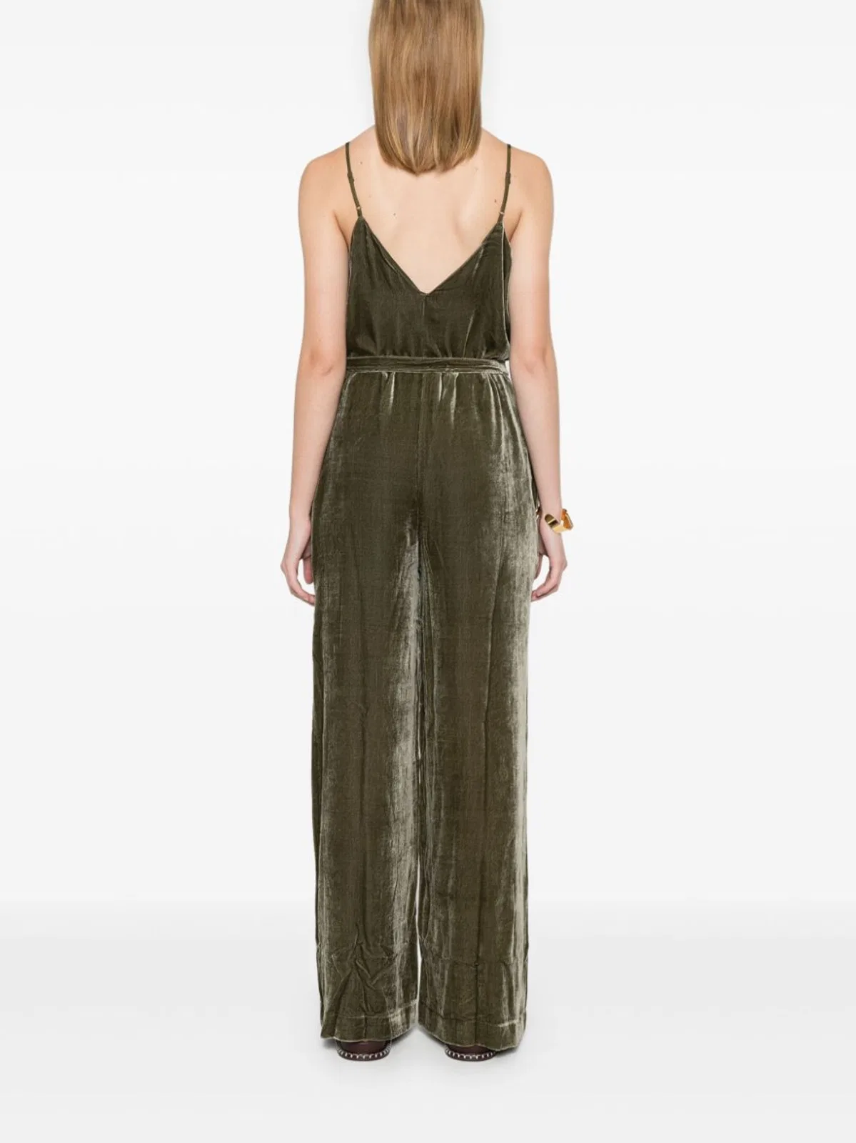 Gold Hawk Velvet Jumpsuit