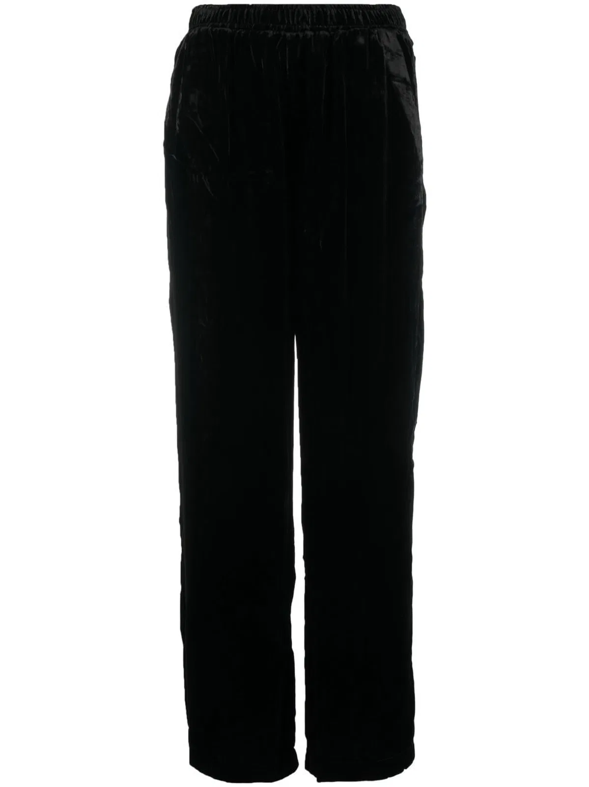 Gold Hawk Velvet Wide-Leg Trousers