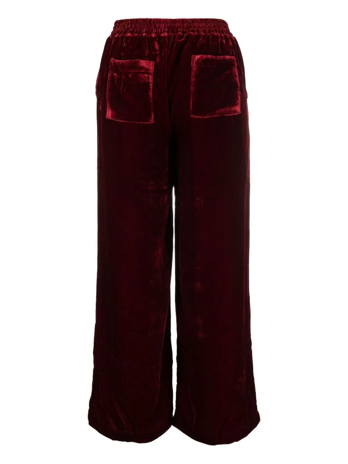 Gold Hawk Velvet Wide-Leg Trousers