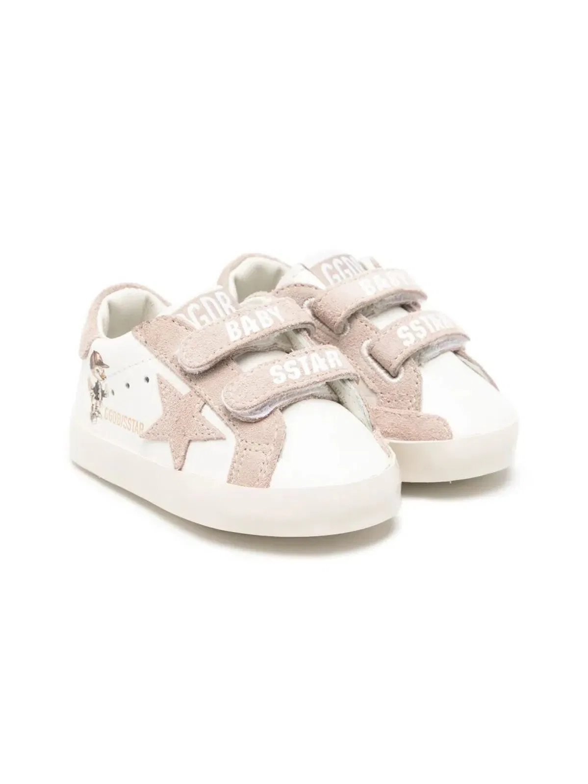 Golden Goose Kids "Baby School" Nappa Upper With Prin
