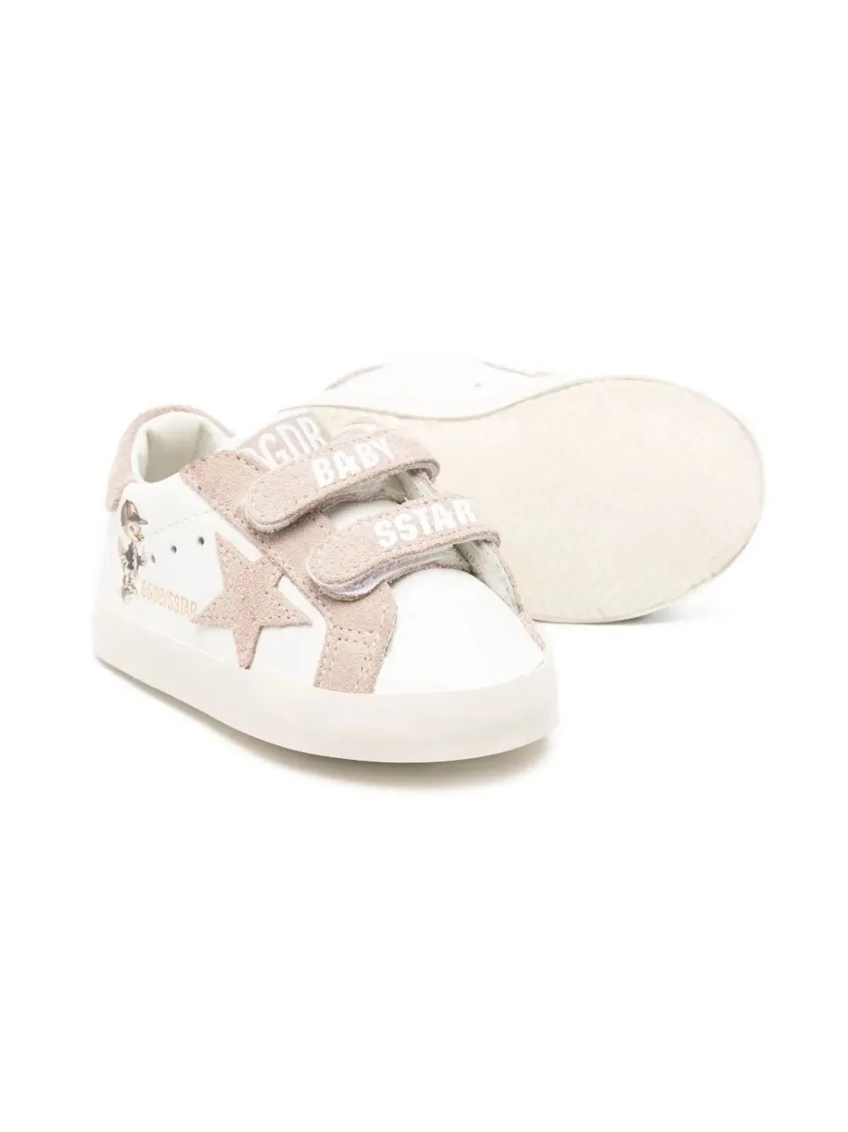 Golden Goose Kids "Baby School" Nappa Upper With Prin