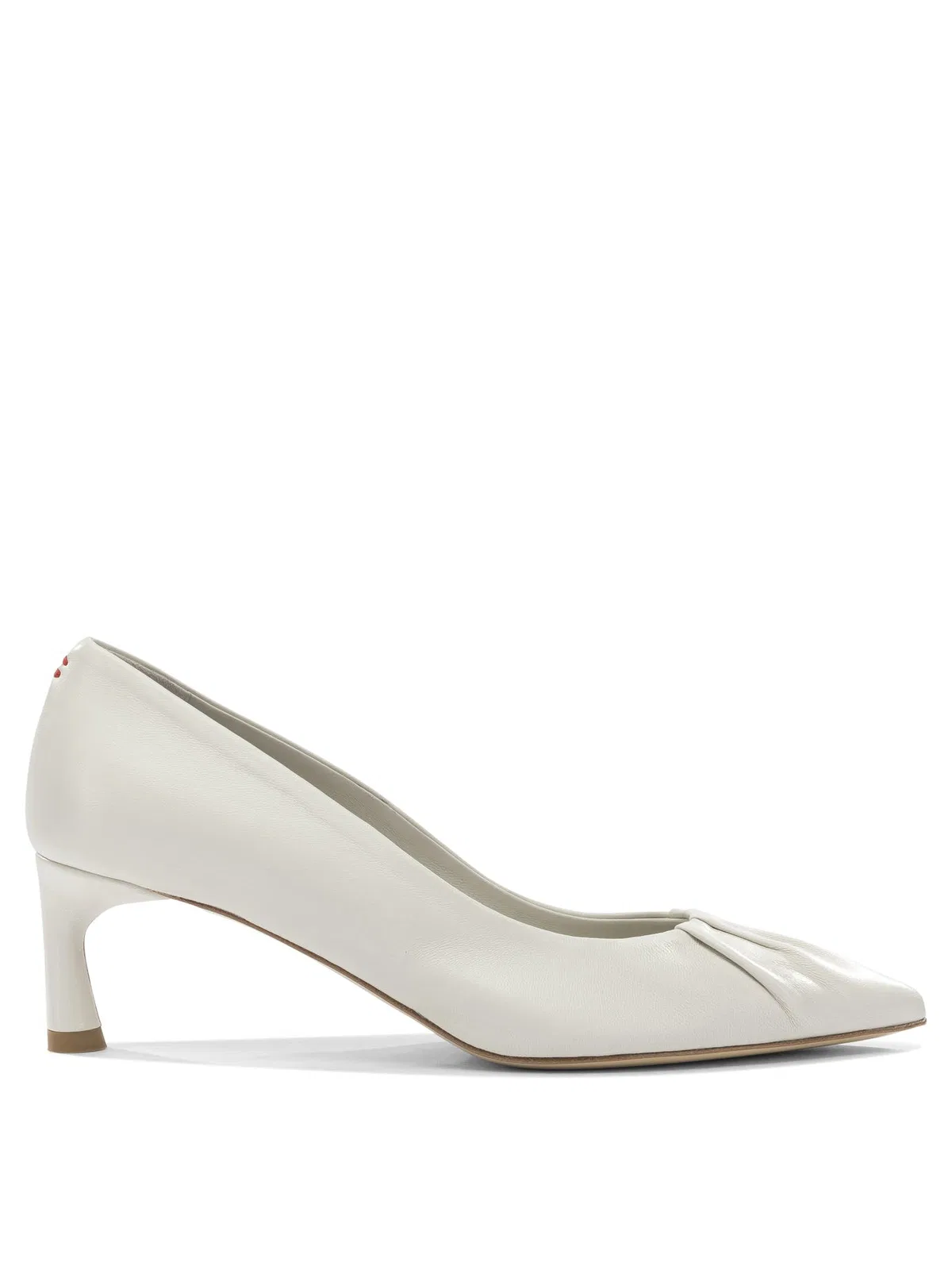 Halmanera White Leather Heeled Shoes