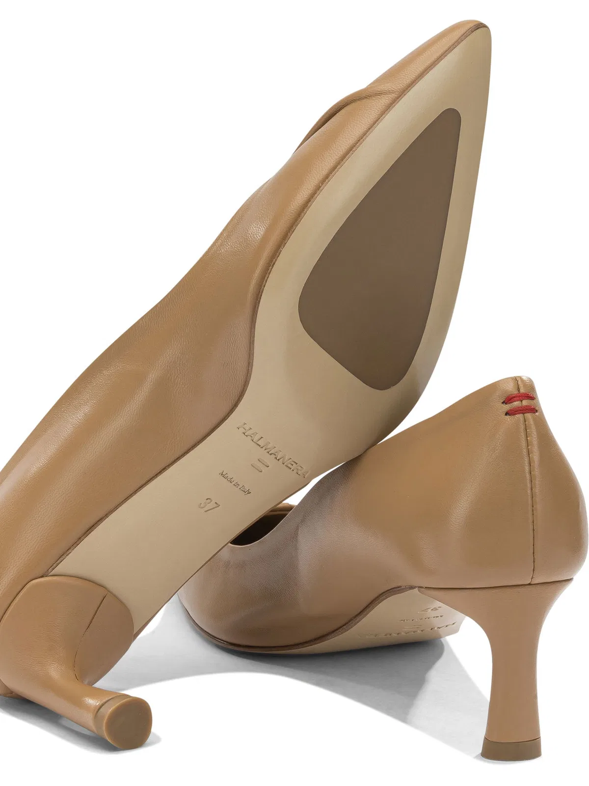 Halmanera Brown Leather Heeled Shoes