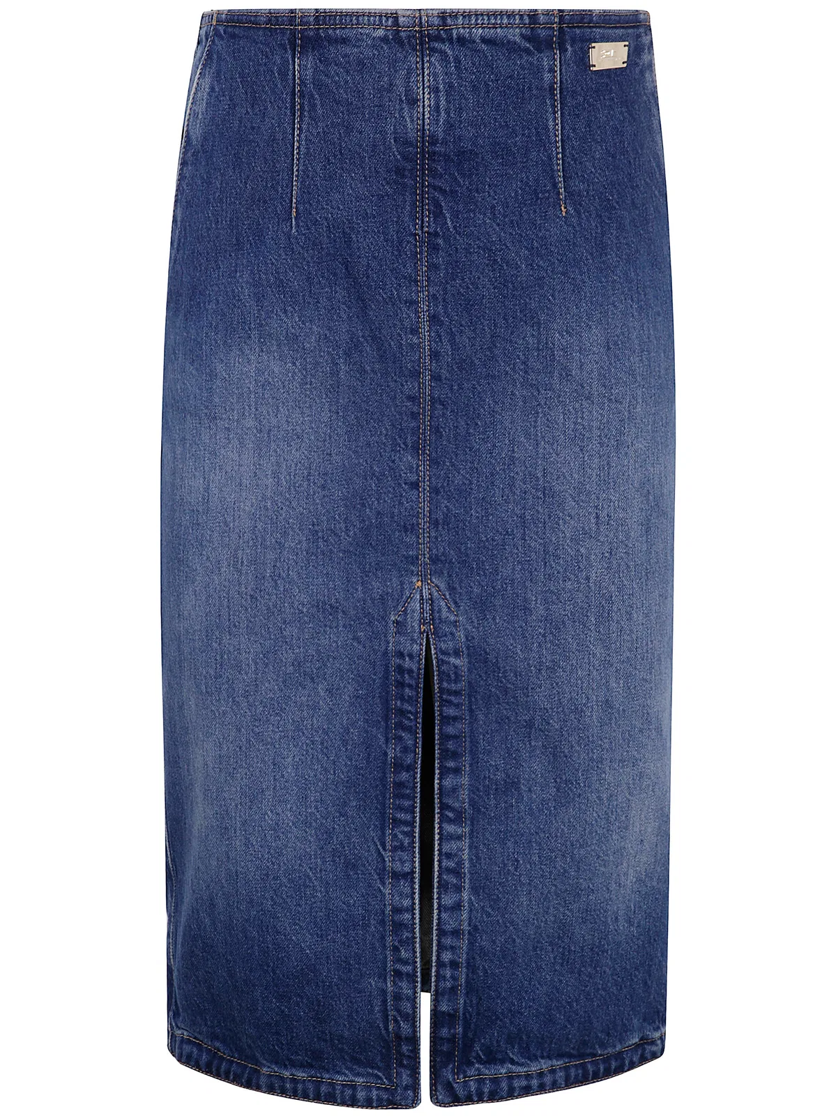 Elisabetta Franchi Denim Midi Skirt