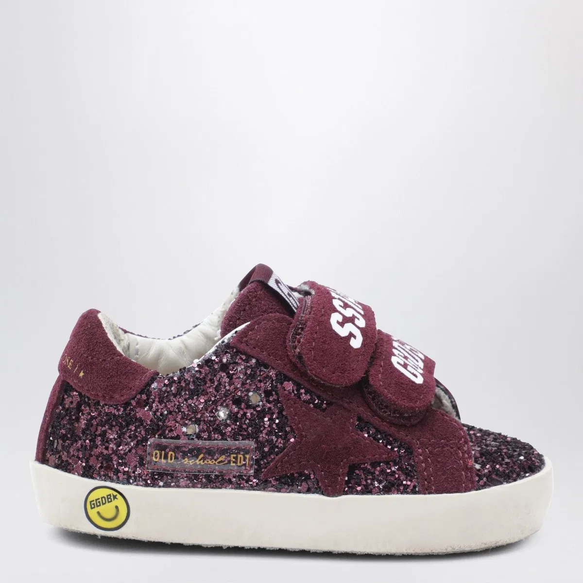 Golden Goose Kids Old School Sneakers In Burgundy Gli
