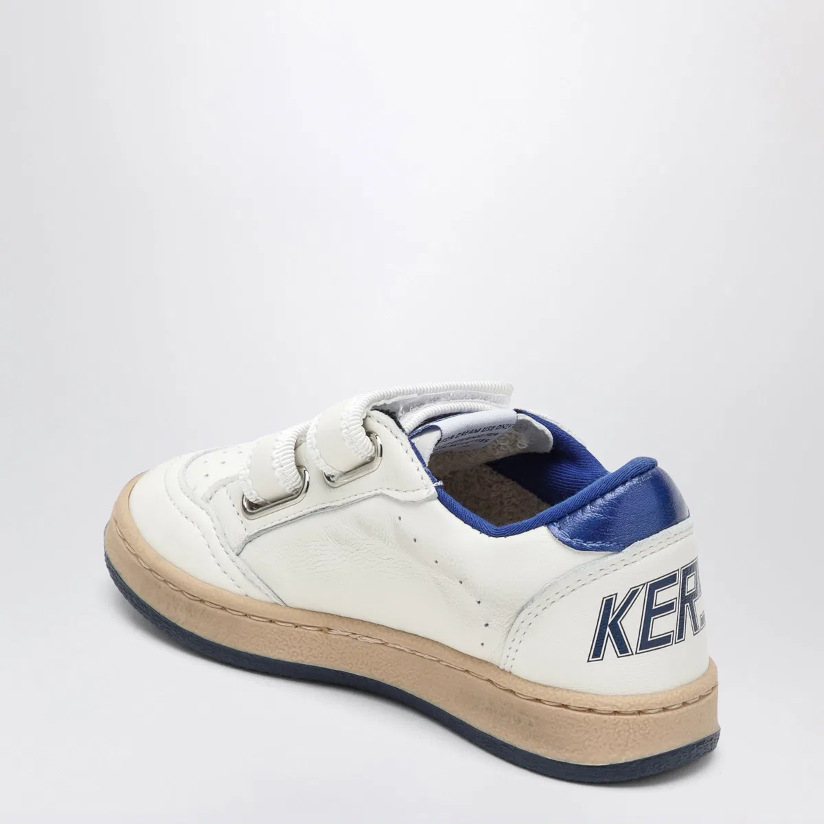 Golden Goose Ball Star Sneakers In White/Blue
