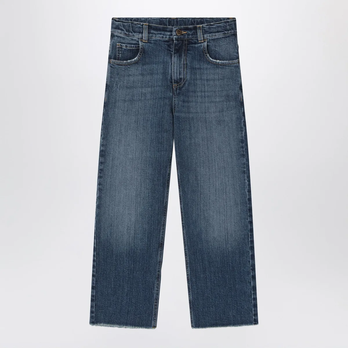 Golden Goose Dark Blue Washed-Out Jeans