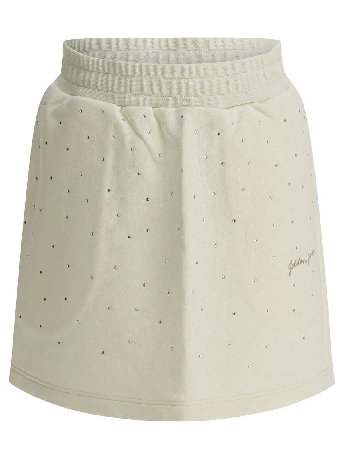 Golden Goose Kids White Cotton Polyester Skirt