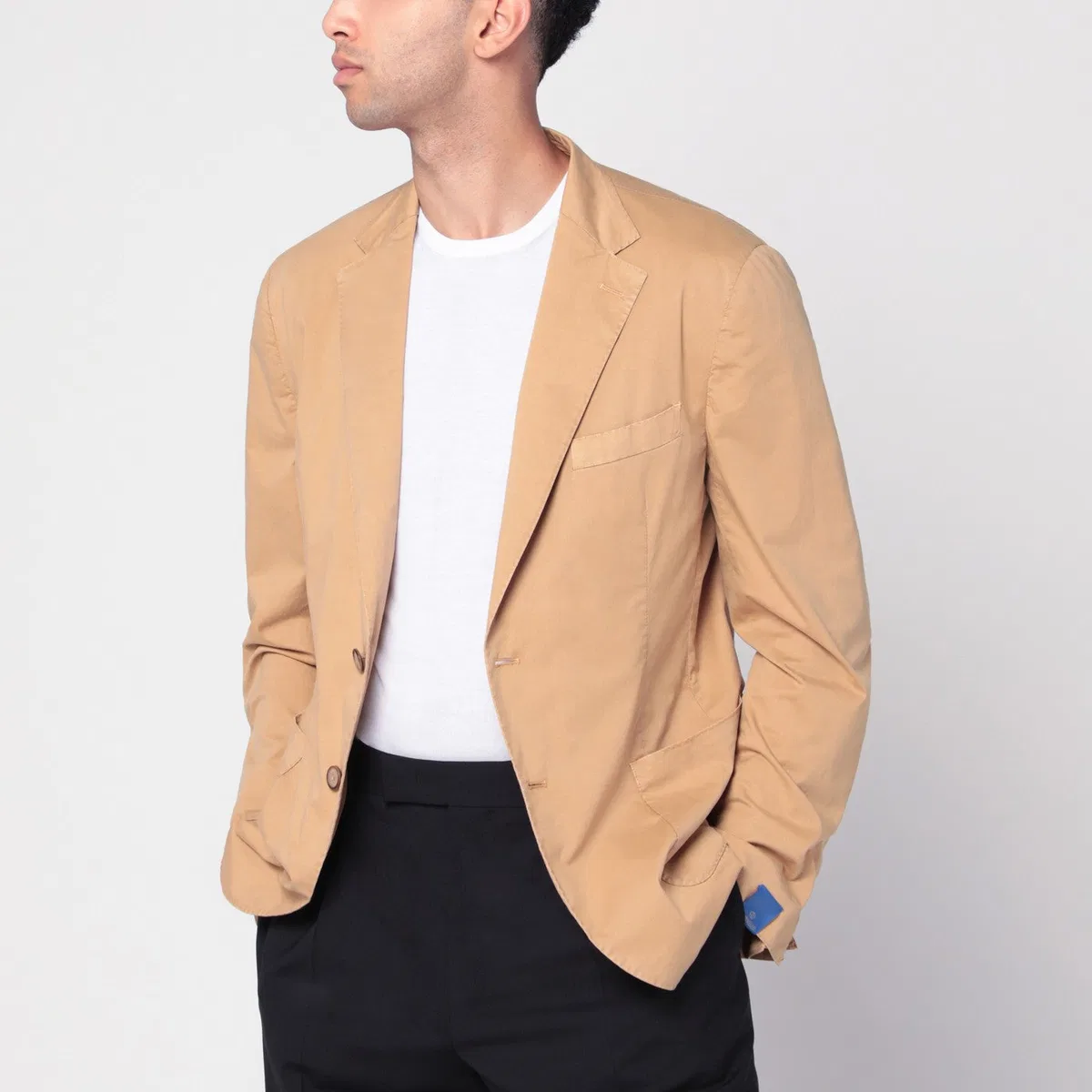 Santaniello Walnut-Coloured Single-Breasted Jacket I