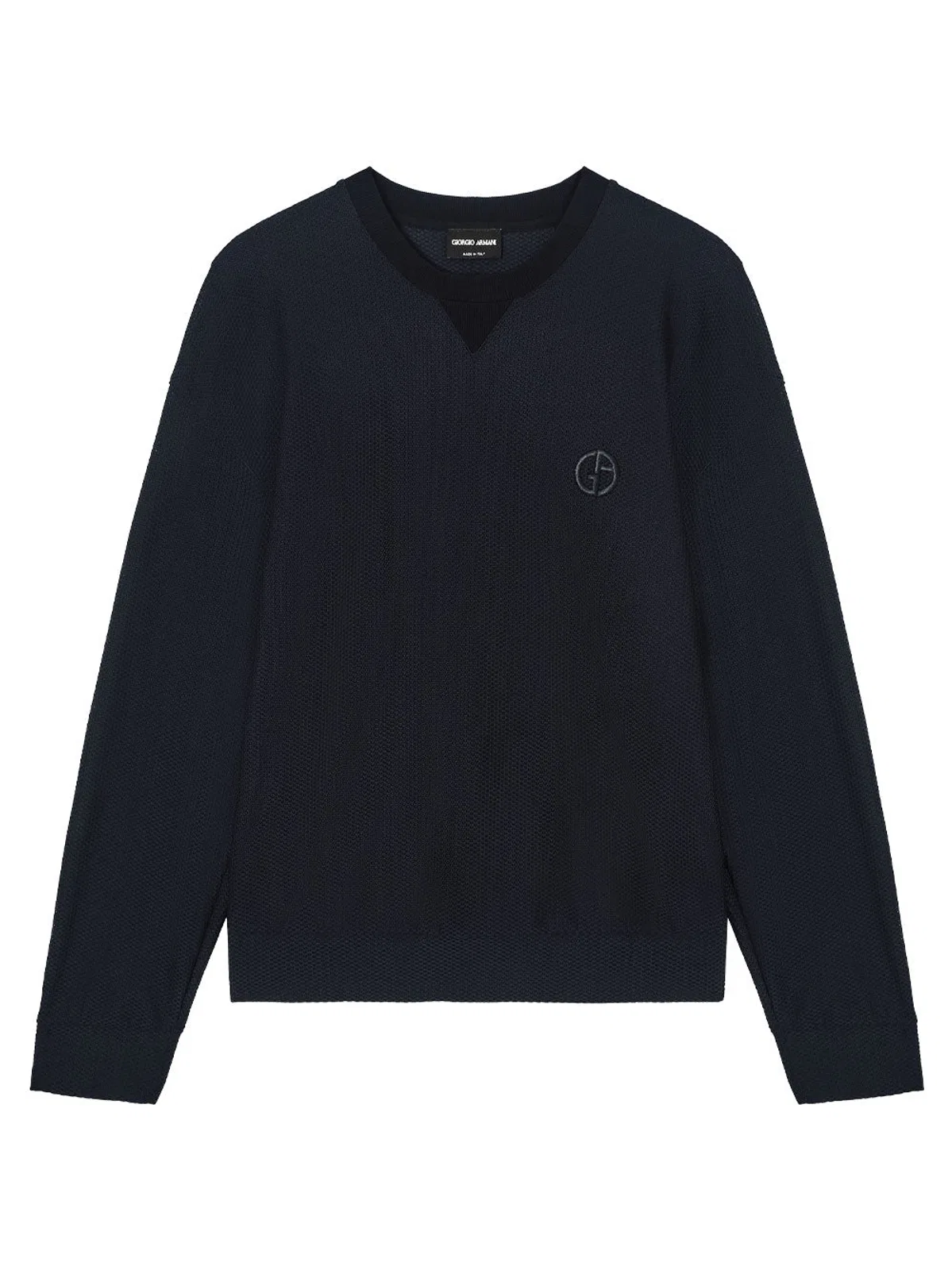 Giorgio Armani Technical Waffle Sweatshirt