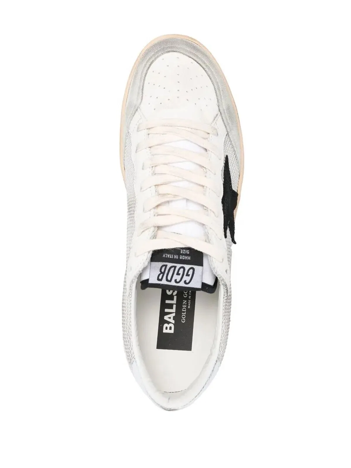 Golden Goose "Ballstar" Net Upper Suede Star Laminate