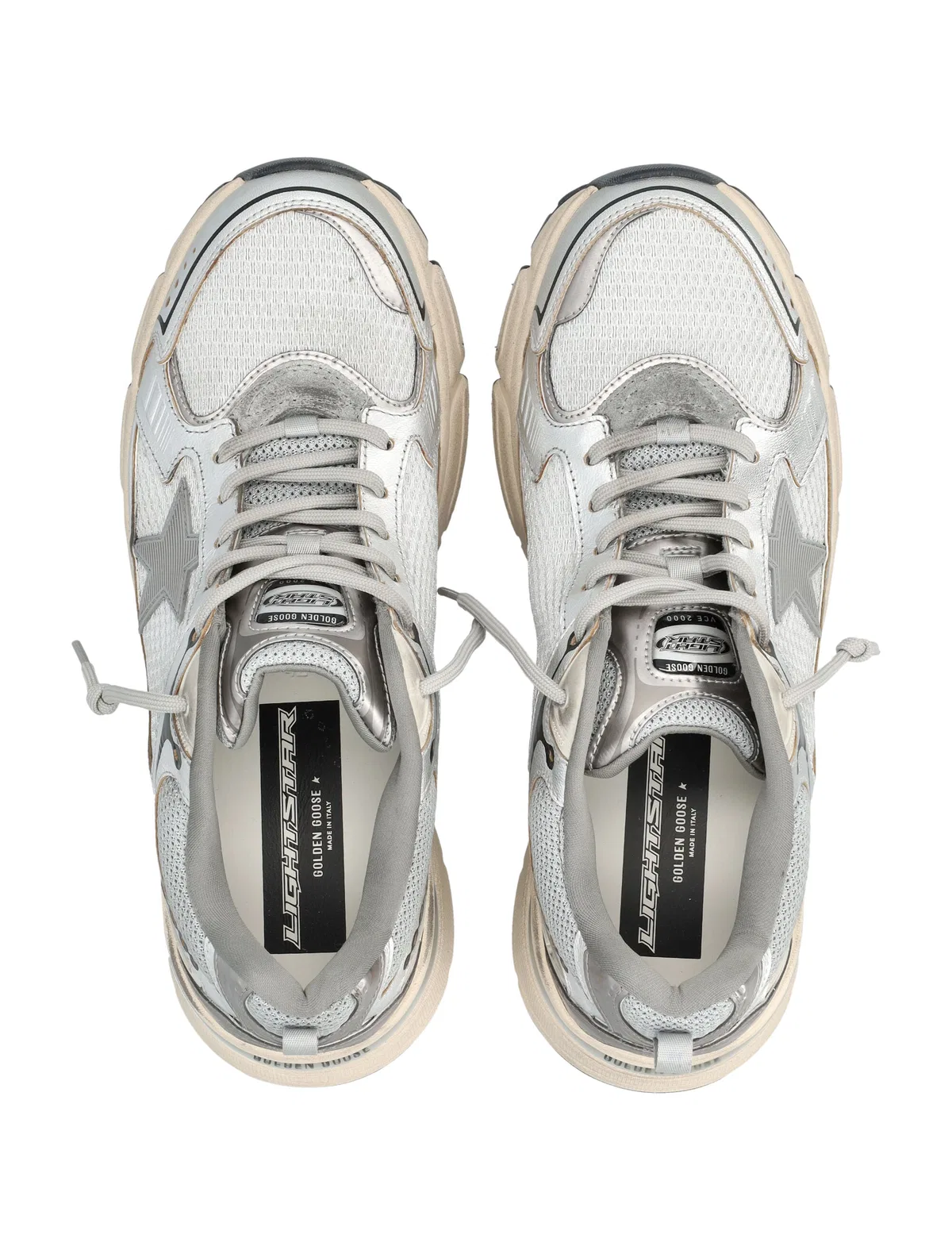 Golden Goose "Lightstar" Mesh And Nappa Upper Mesh To