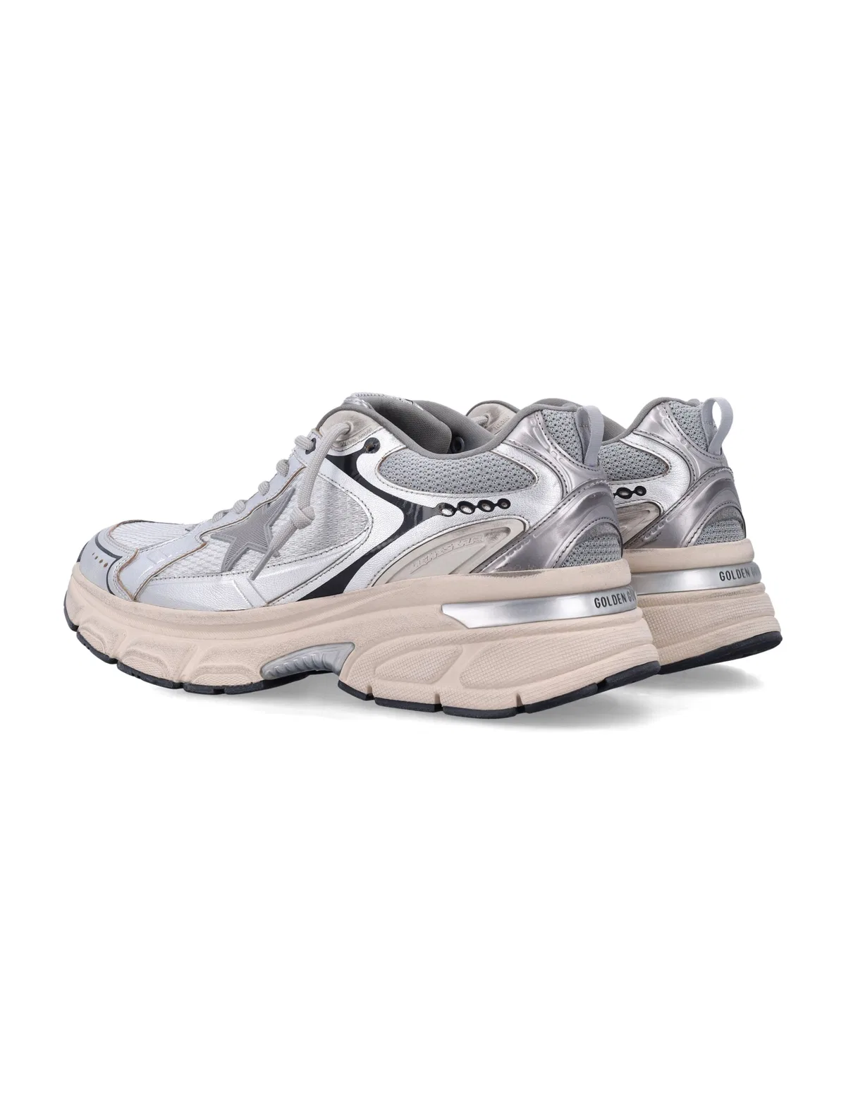 Golden Goose "Lightstar" Mesh And Nappa Upper Mesh To