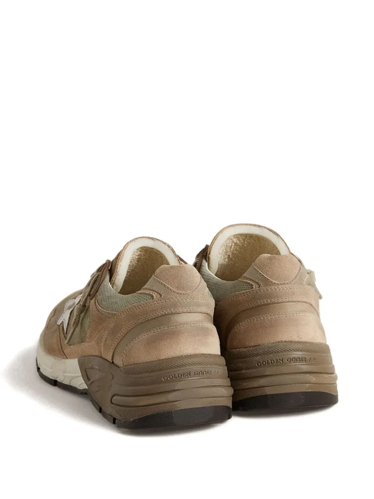 Golden Goose "Running Dad" Mesh And Suede Upper Lamin