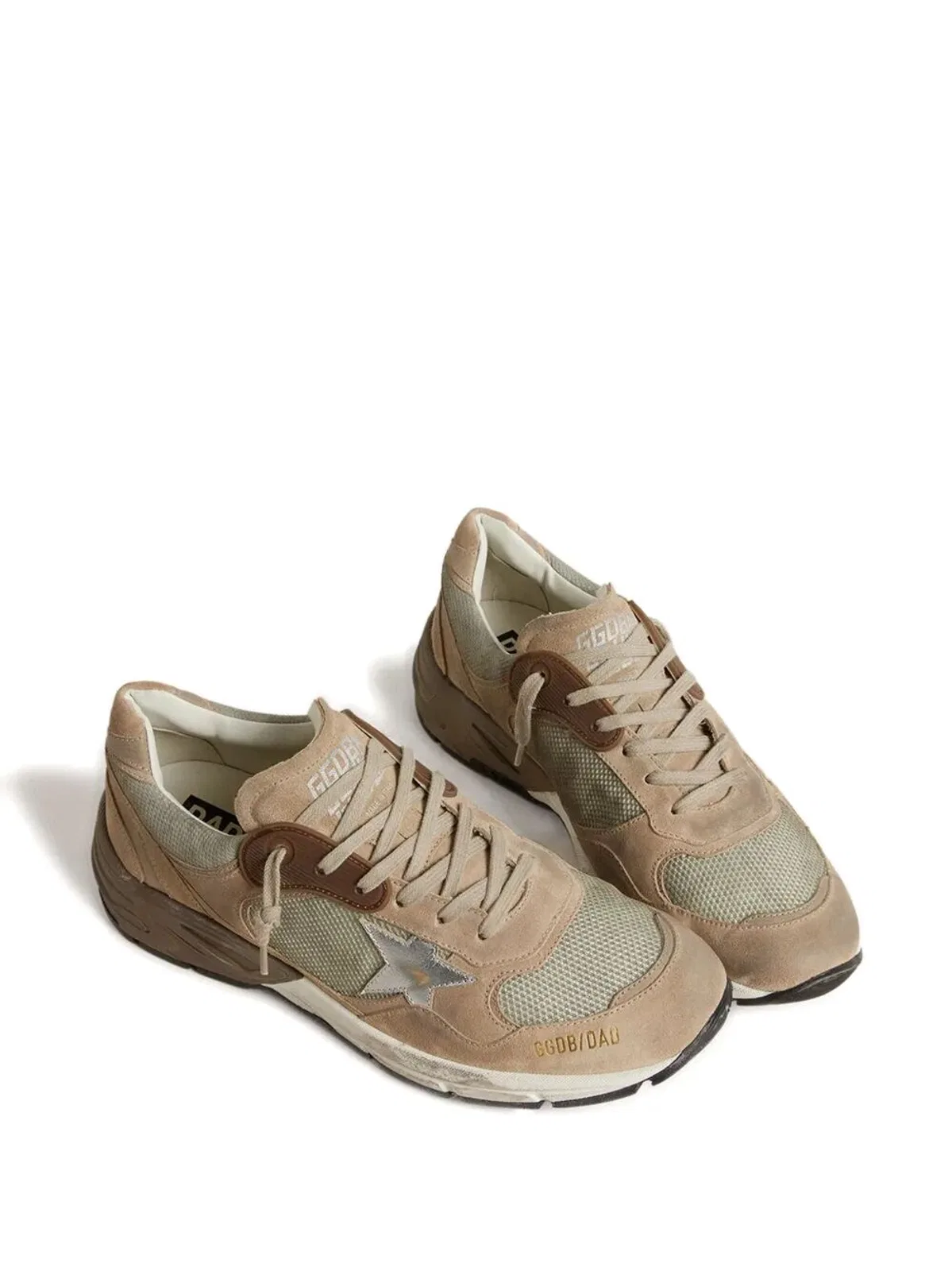 Golden Goose "Running Dad" Mesh And Suede Upper Lamin