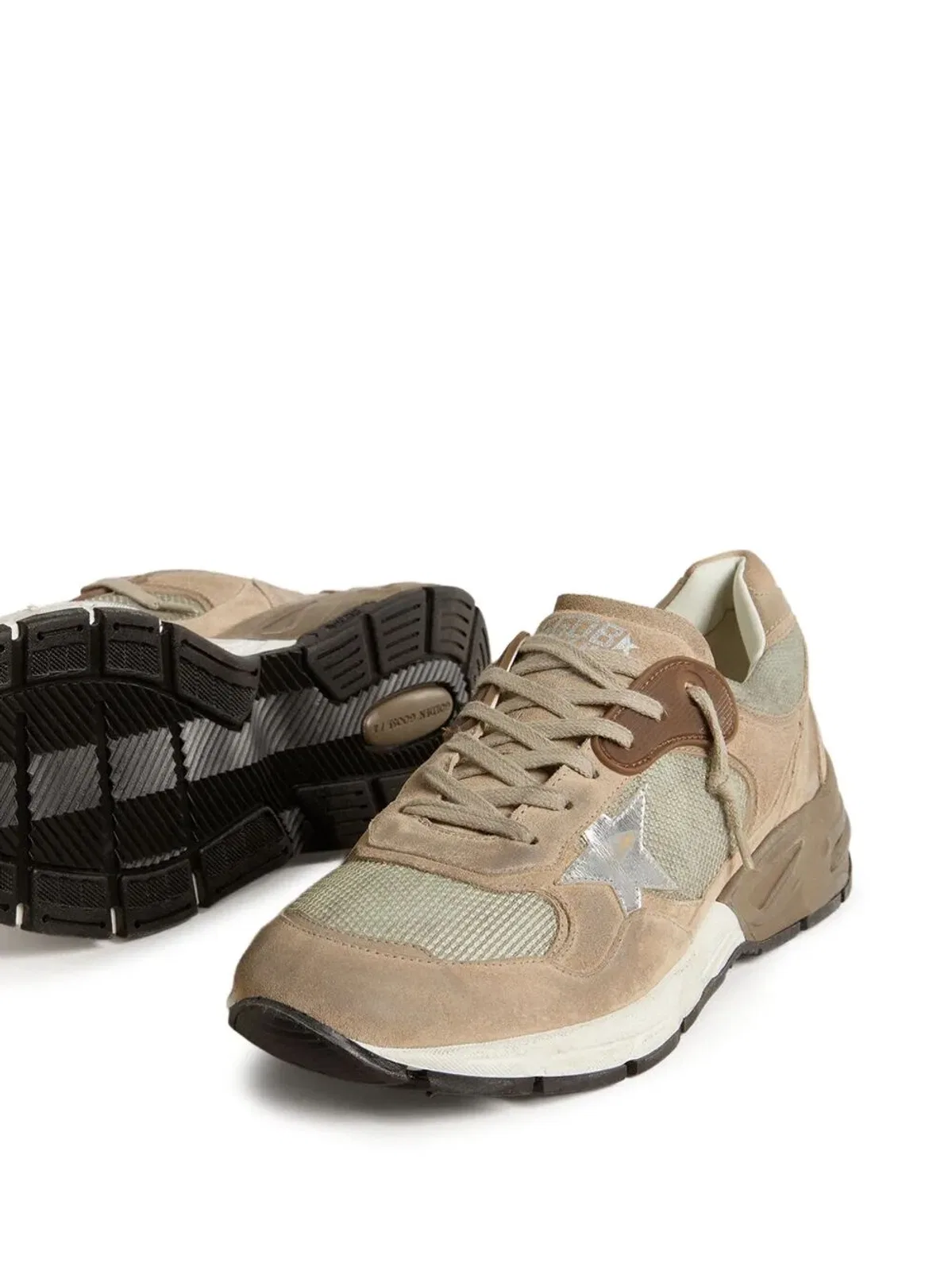 Golden Goose "Running Dad" Mesh And Suede Upper Lamin