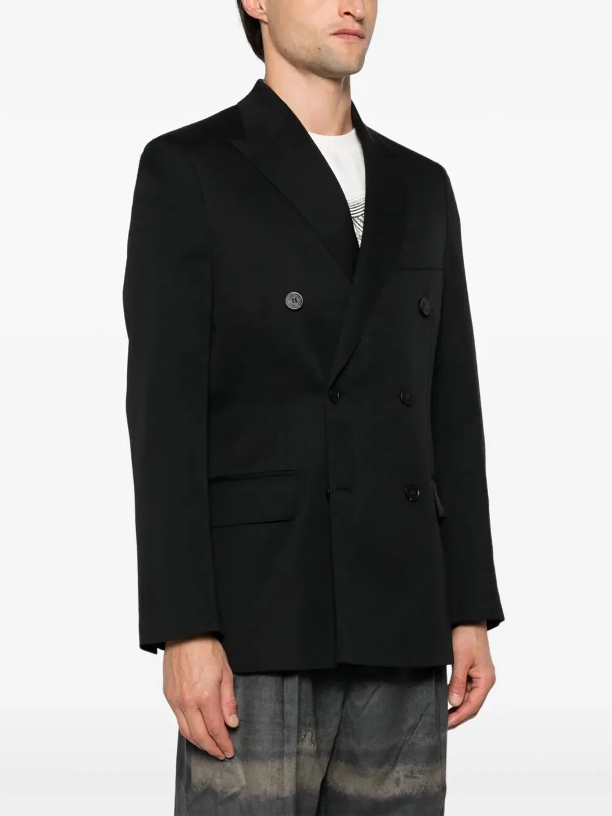 Golden Goose "Golden M`S" Double Breasted Blazer Ligh