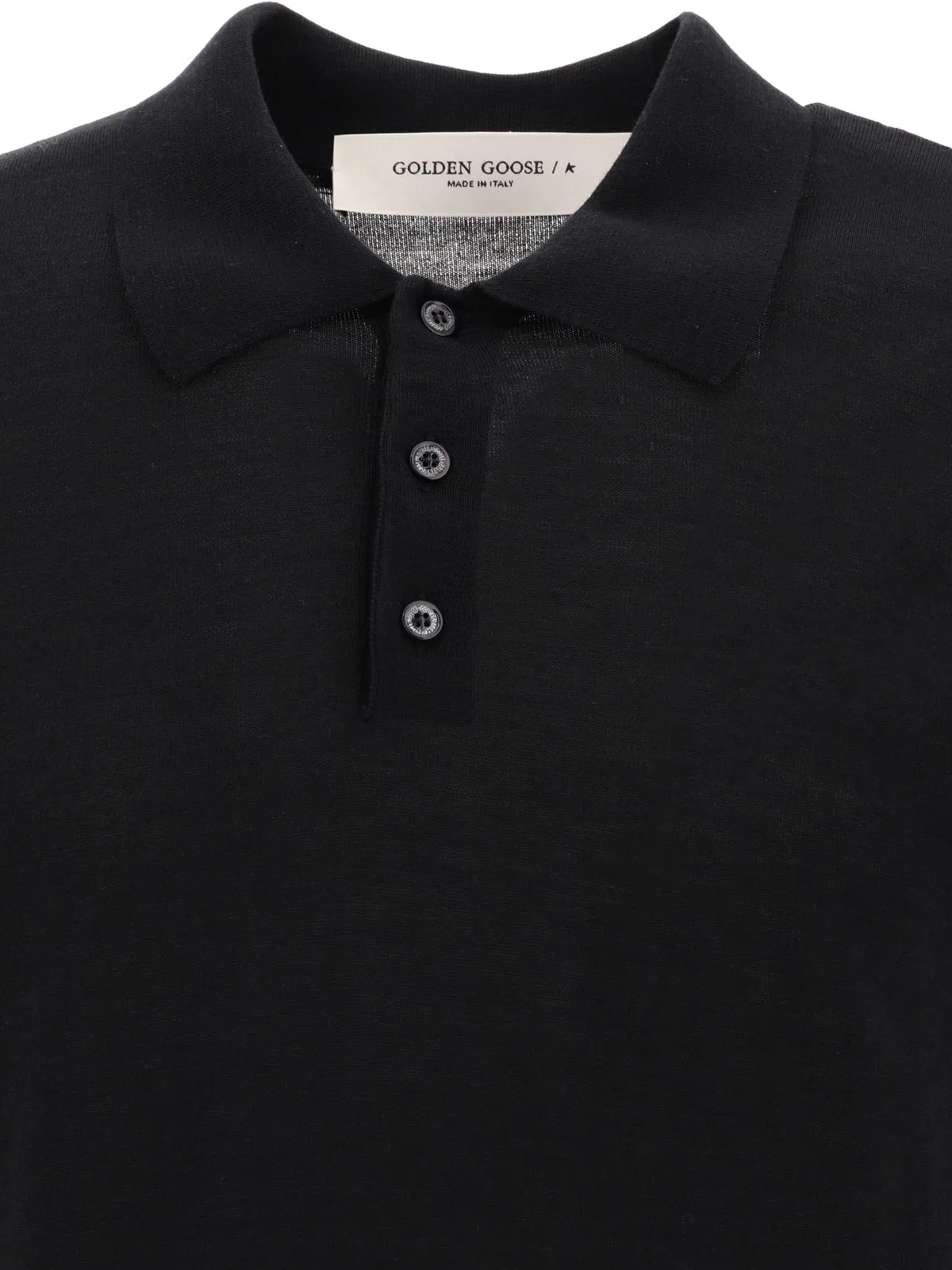 Golden Goose Merino Wool Button-Down Polo Shirt