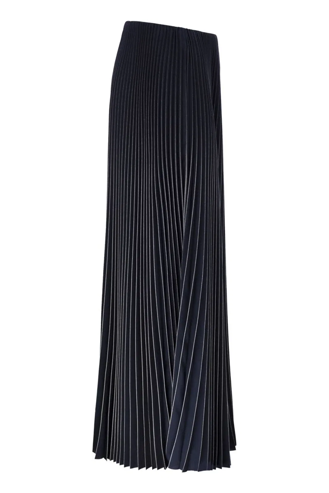 Fabiana Filippi Long Pleated Skirt In Technical Fabric W