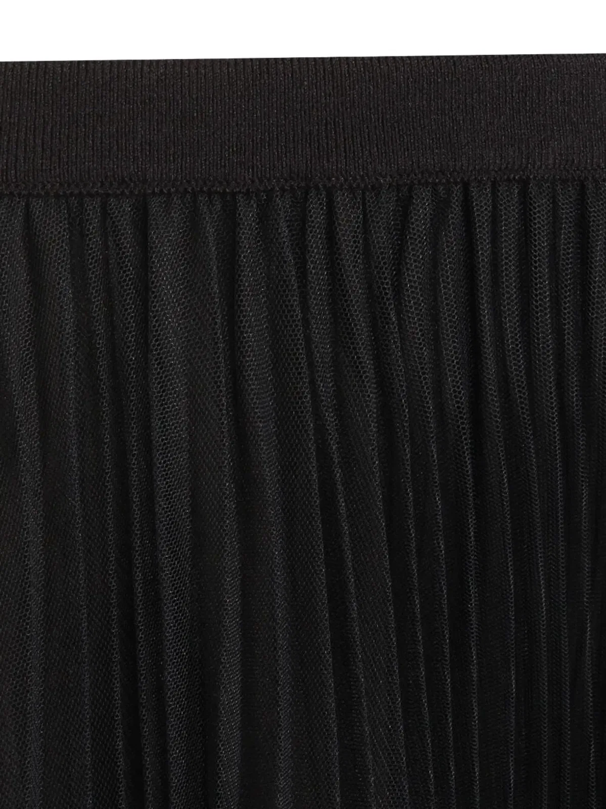 Fabiana Filippi Wide Pleated Tulle Skirt With Knitted Be