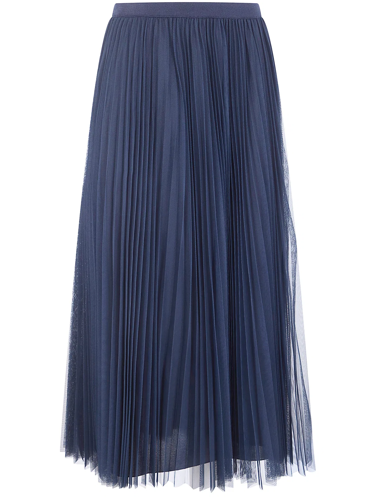 Fabiana Filippi Wide Pleated Tulle Skirt With Knitted Be