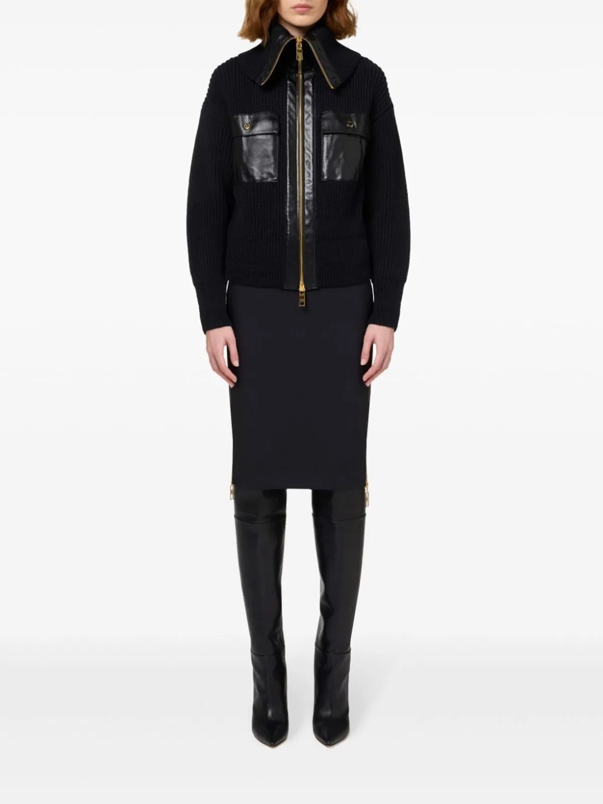 Elisabetta Franchi Zipped Pencil Skirt