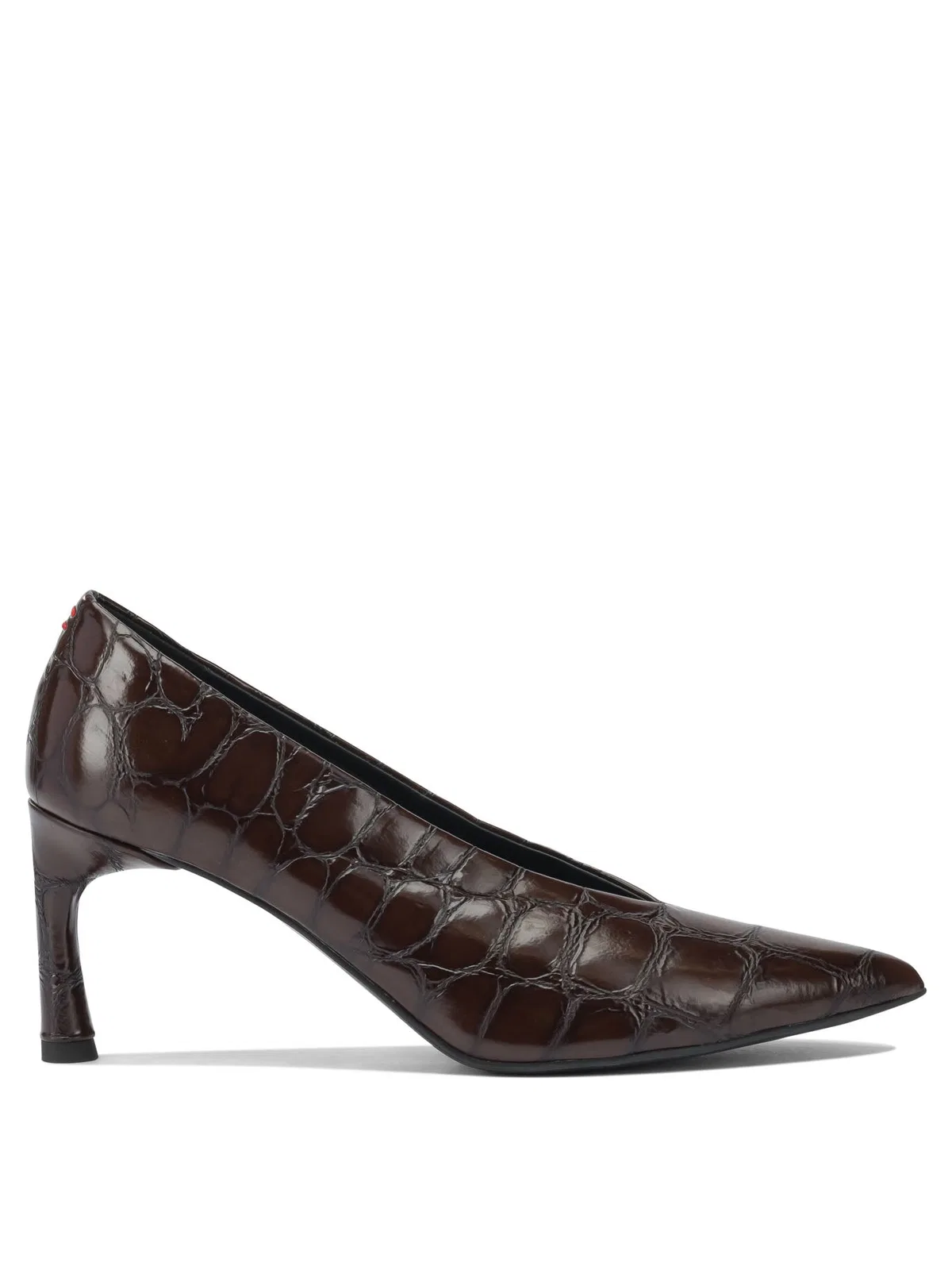 Halmanera Brown Calf Leather Heeled Shoes