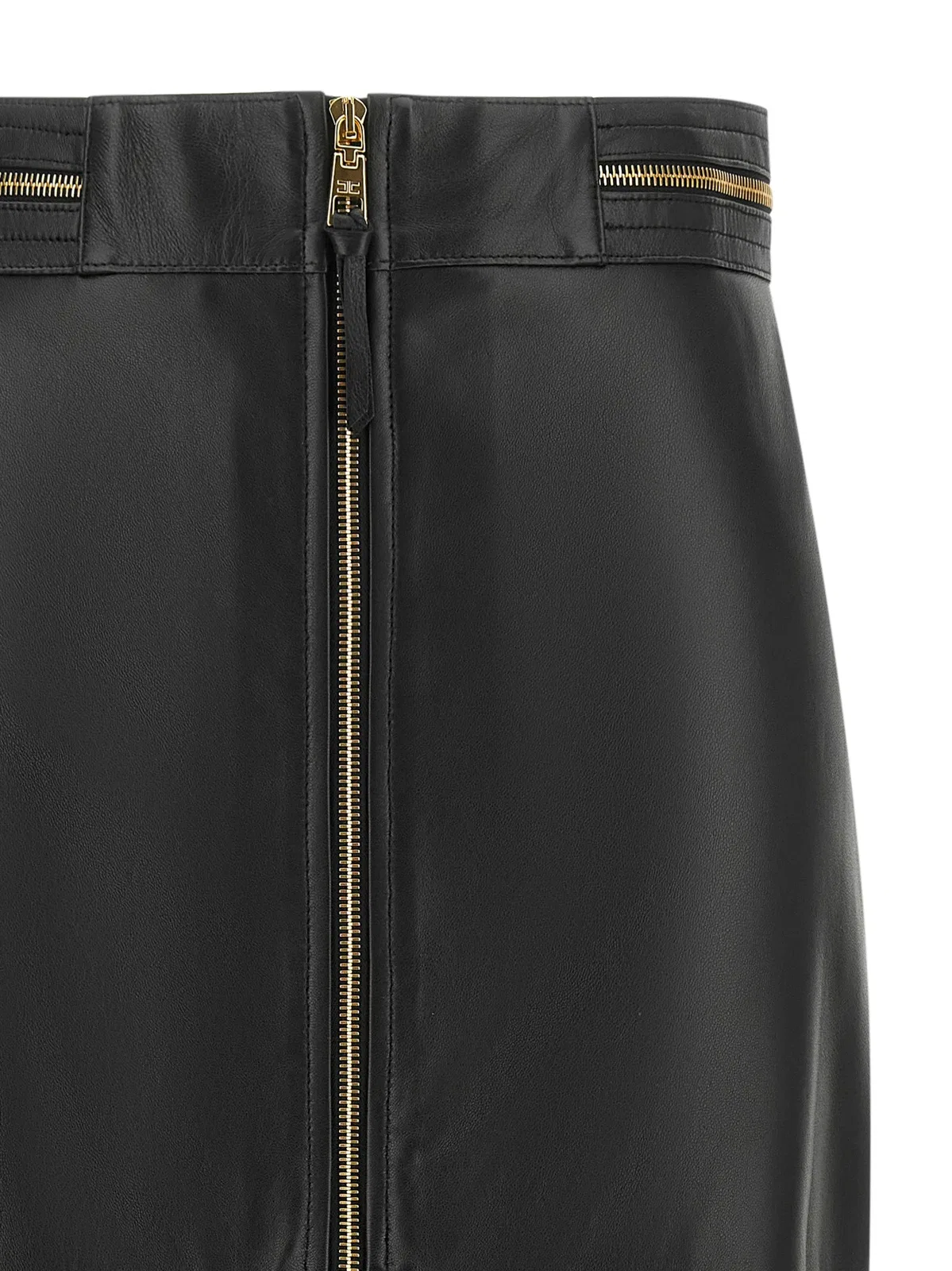 Elisabetta Franchi Leather Skirt