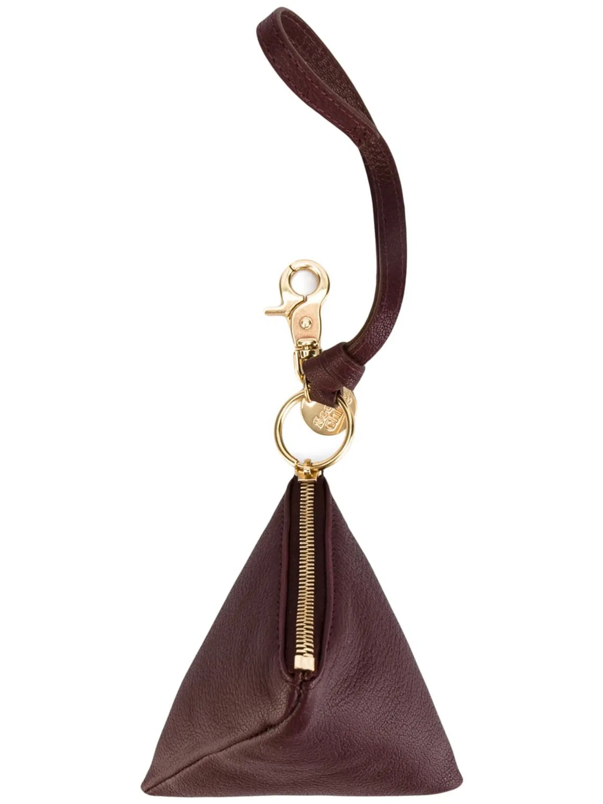 Chloé Paddington Grenat Leather Keyring