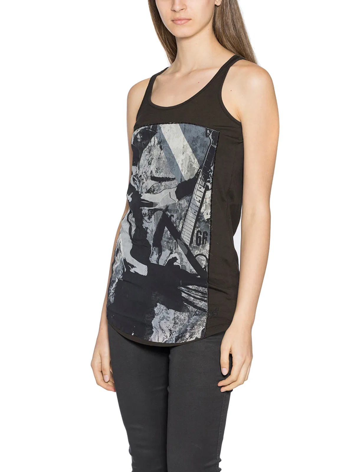 Voodooeight Tank Top With Print Patch