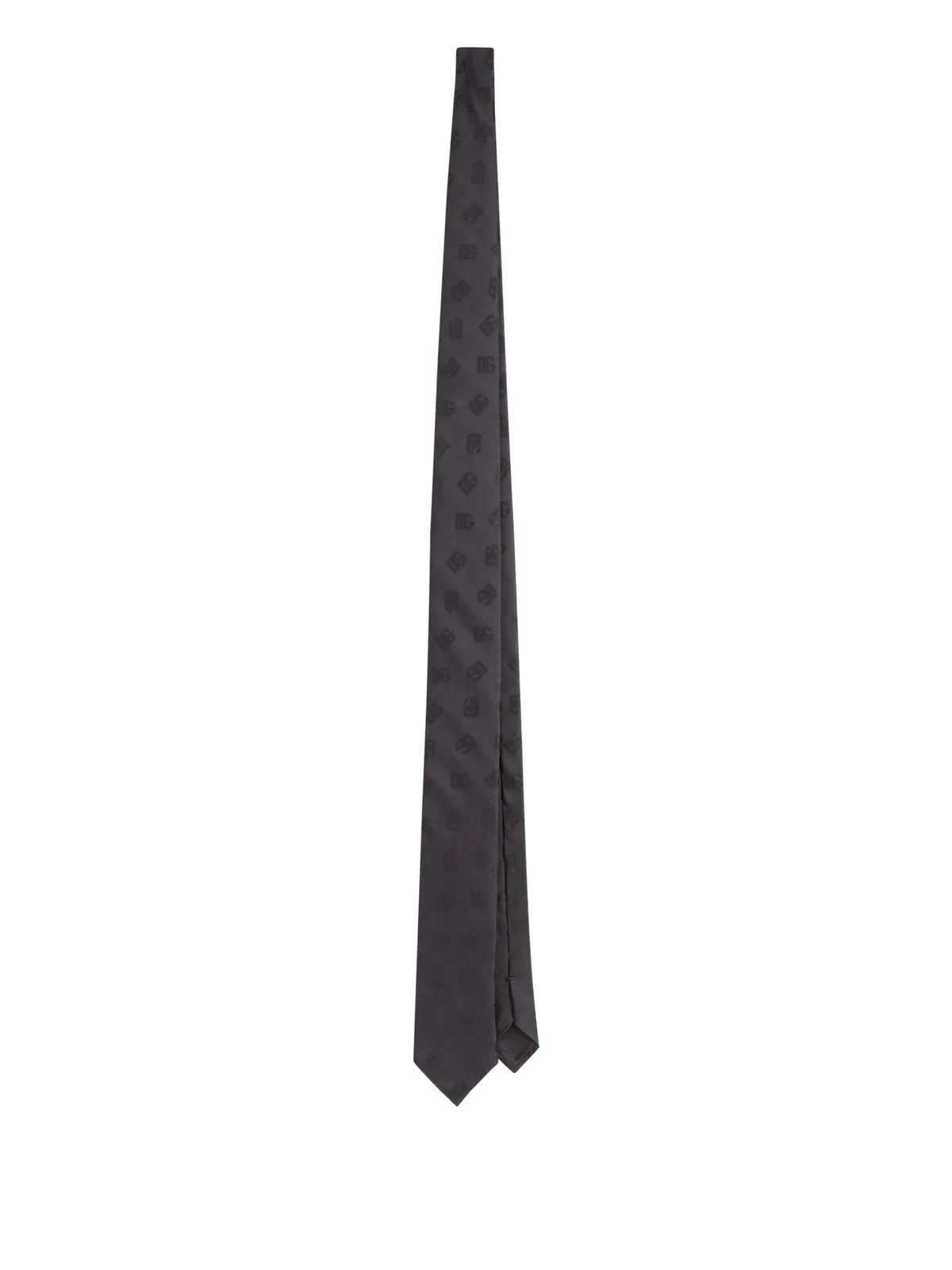 Dolce Gabbana Dolce & Gabbana Grey Silk Necktie