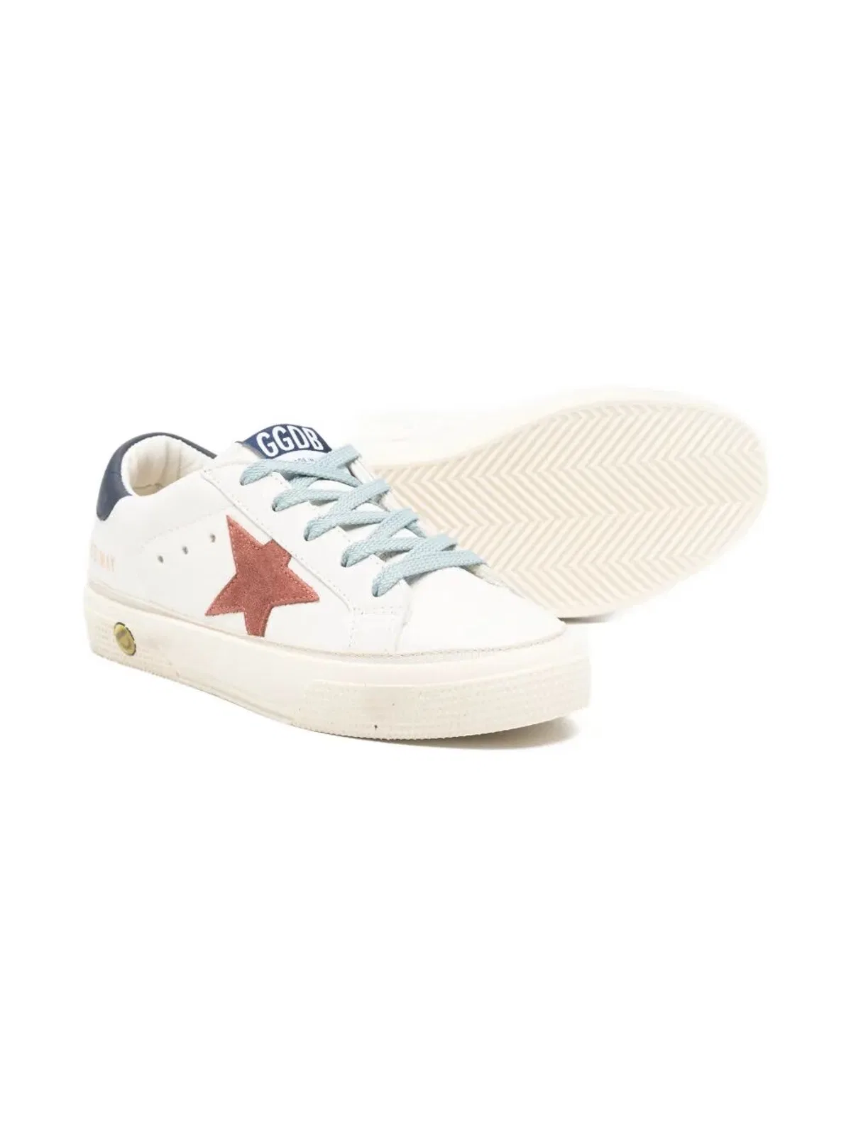 Golden Goose Kids "May" Nappa Upper Suede Star Leathe