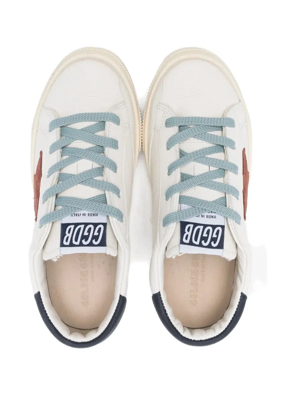 Golden Goose Kids "May" Nappa Upper Suede Star Leathe