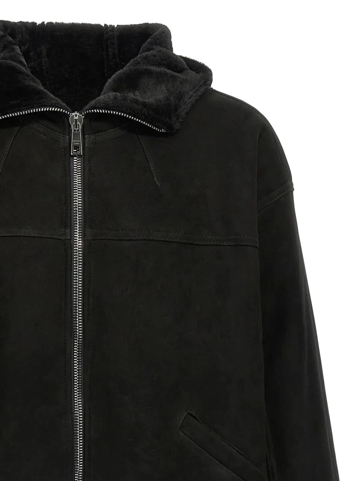 Giorgio Brato Mutton Velour Oversized Hooded Sweatshir