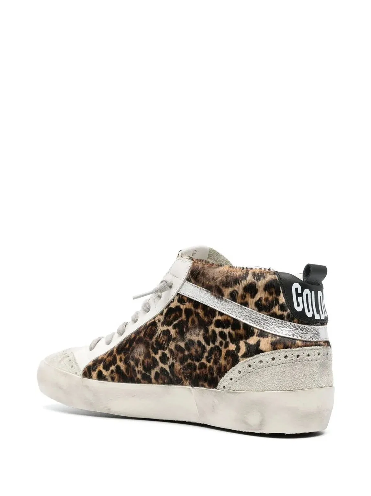 Golden Goose "Mid Star" Horsy Upper Suede Toe And Spu