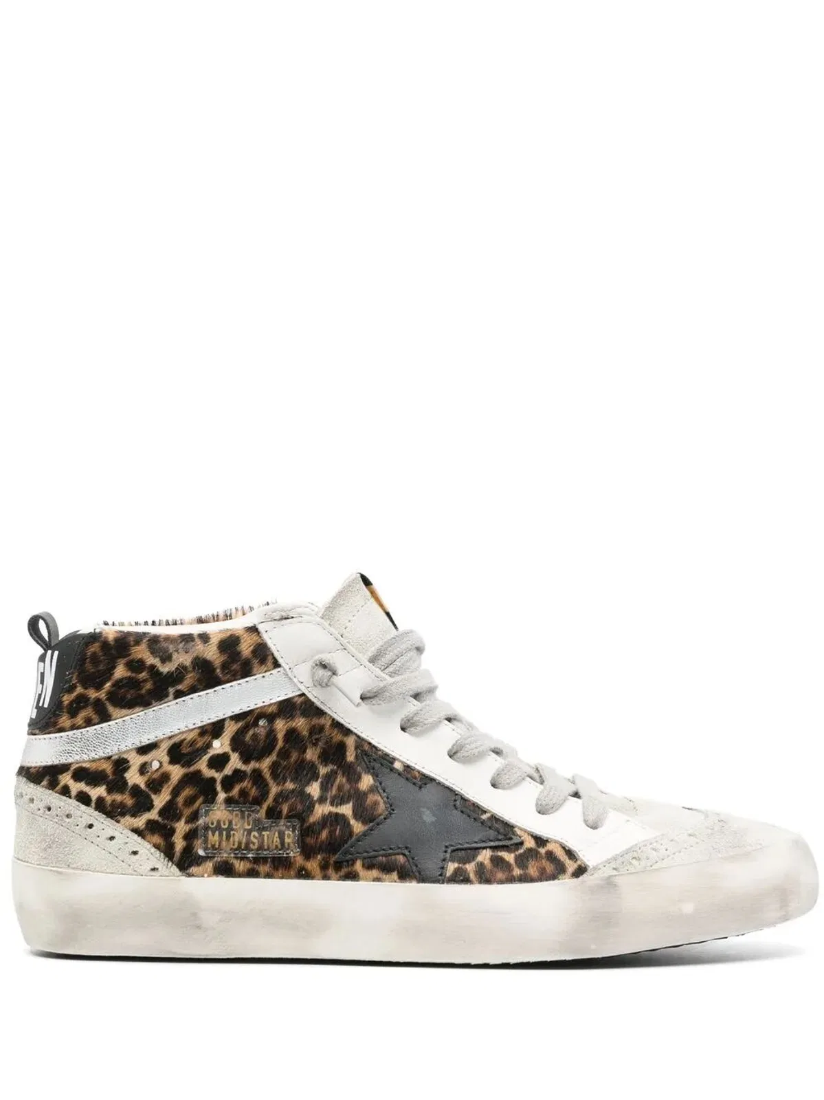 Golden Goose "Mid Star" Horsy Upper Suede Toe And Spu