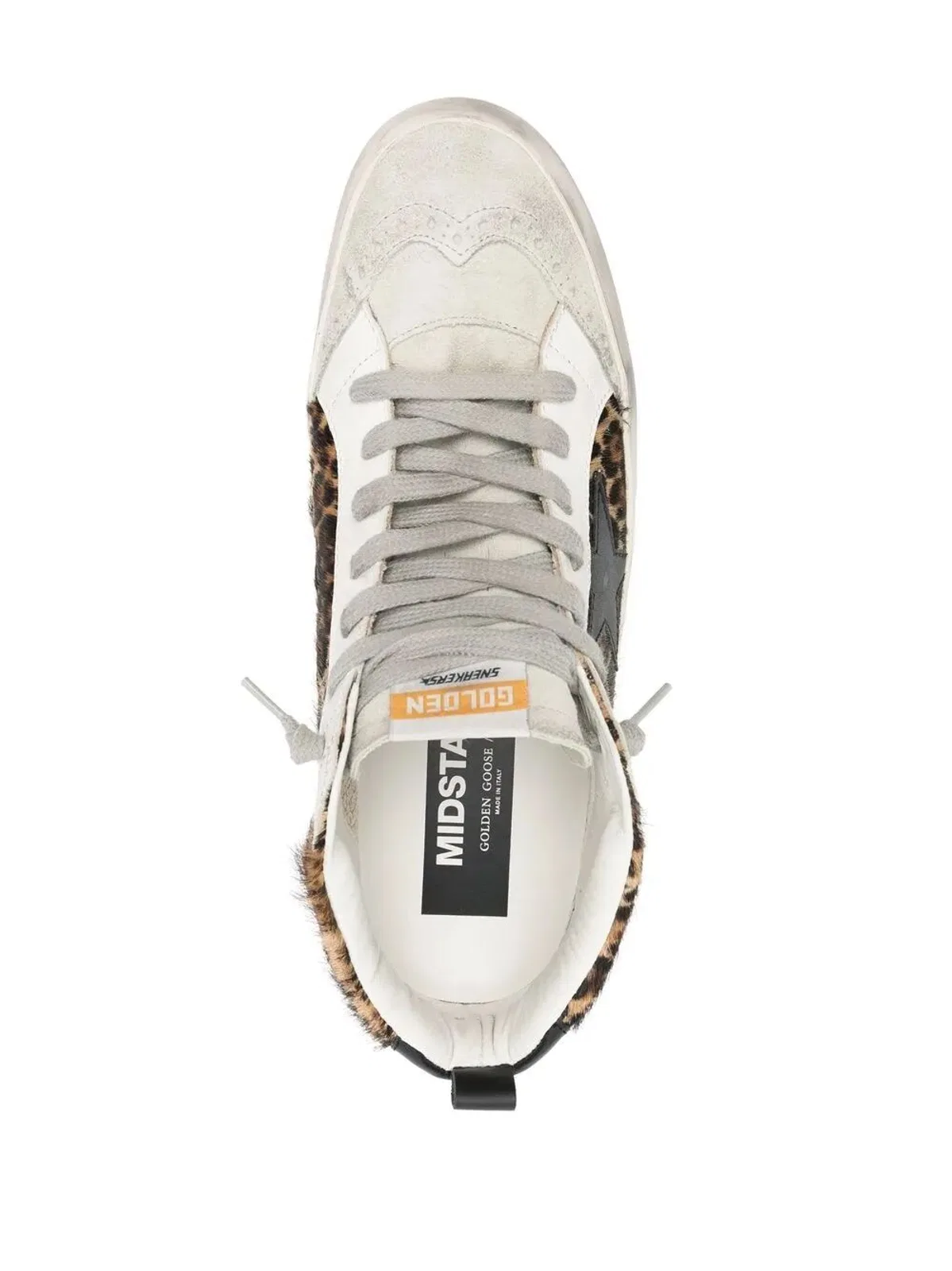Golden Goose "Mid Star" Horsy Upper Suede Toe And Spu