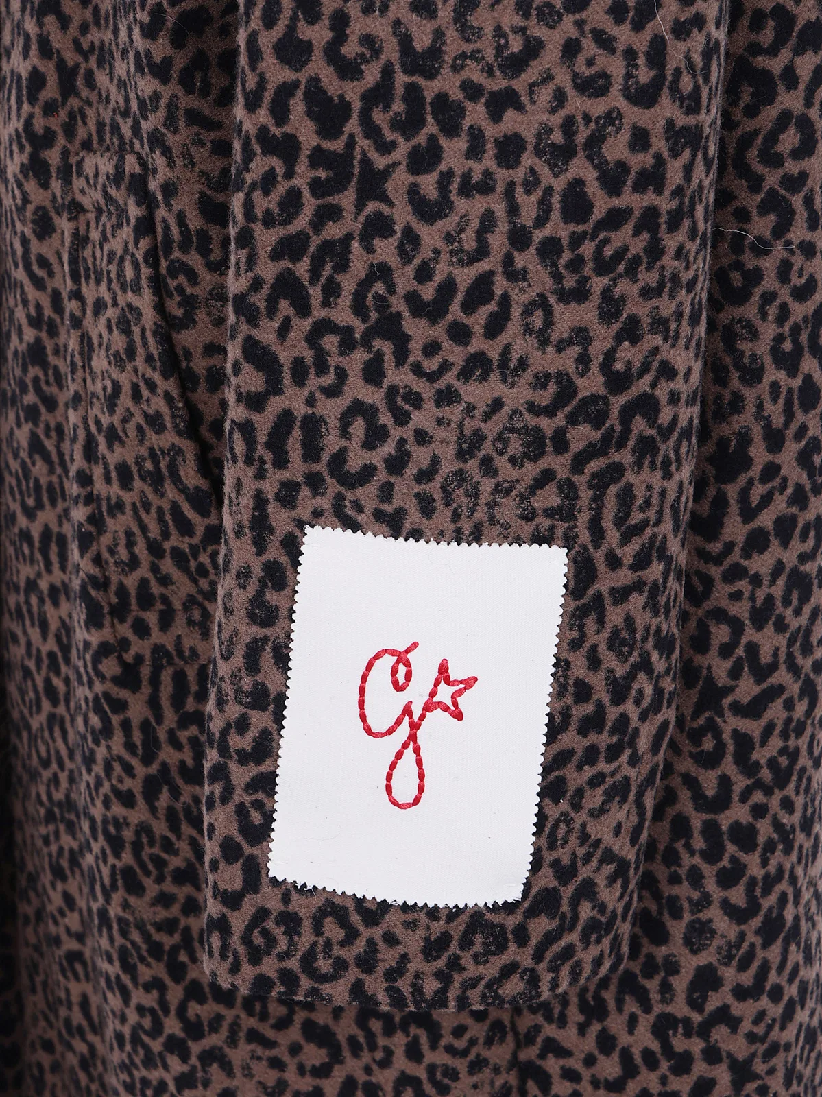 Golden Goose "Golden W`S Cocoon" Coat Faded Leopard J