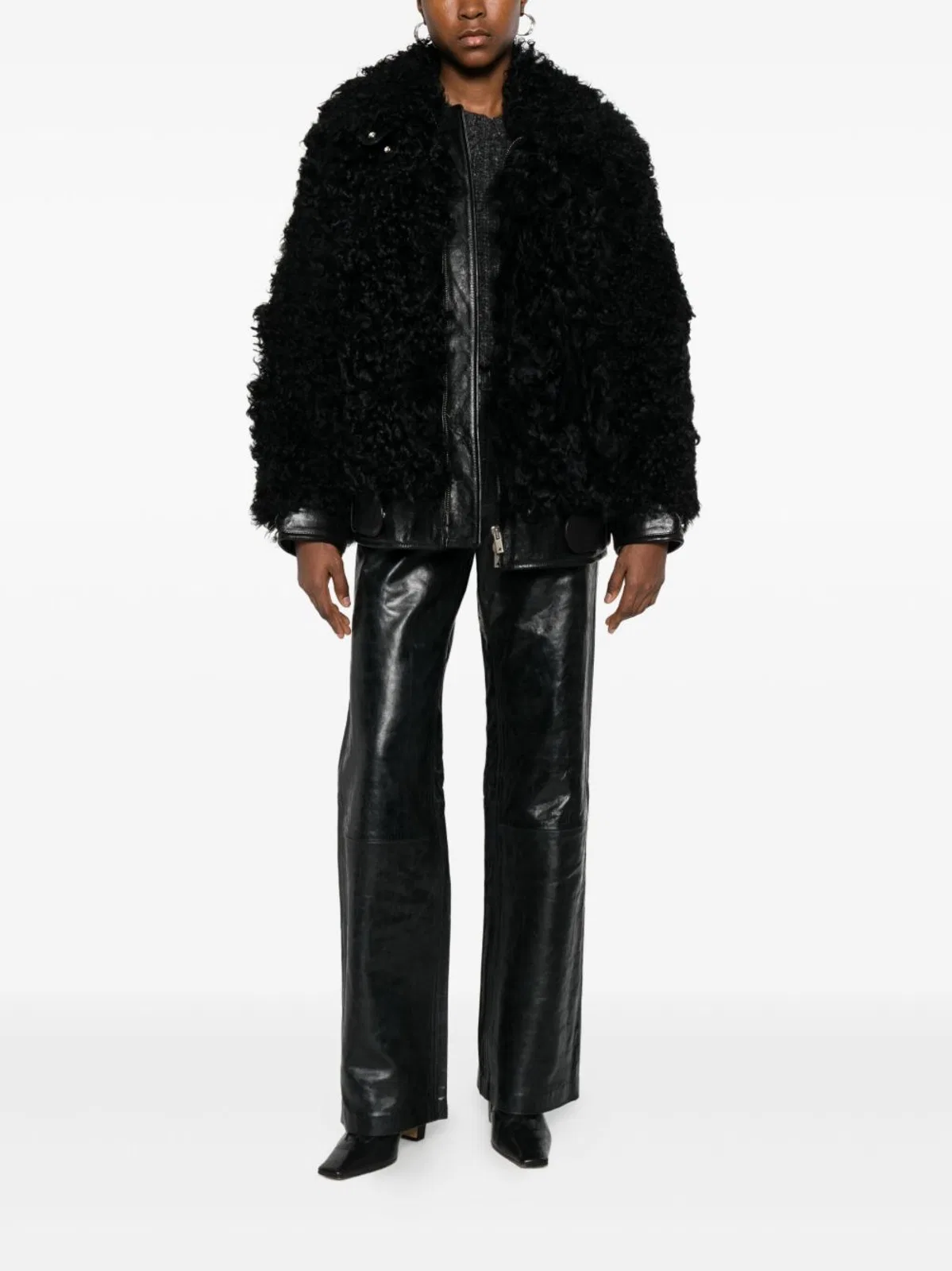 Golden Goose Black Leather Jacket