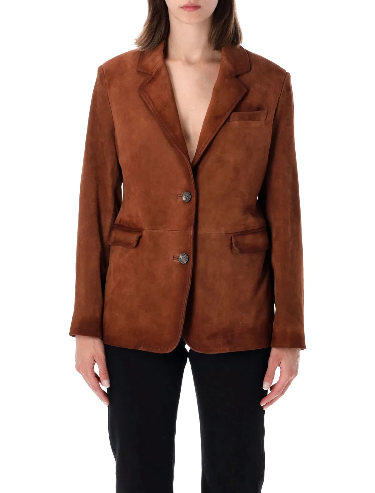 Golden Goose Robyn Suede Sheepskin Blazer In Cambridg