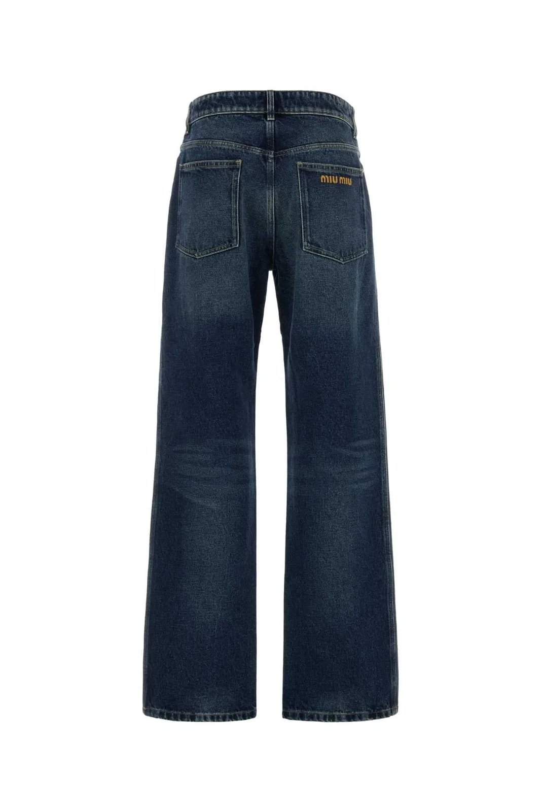 Miu Miu Five-Pocket Loose Fit Denim Jeans