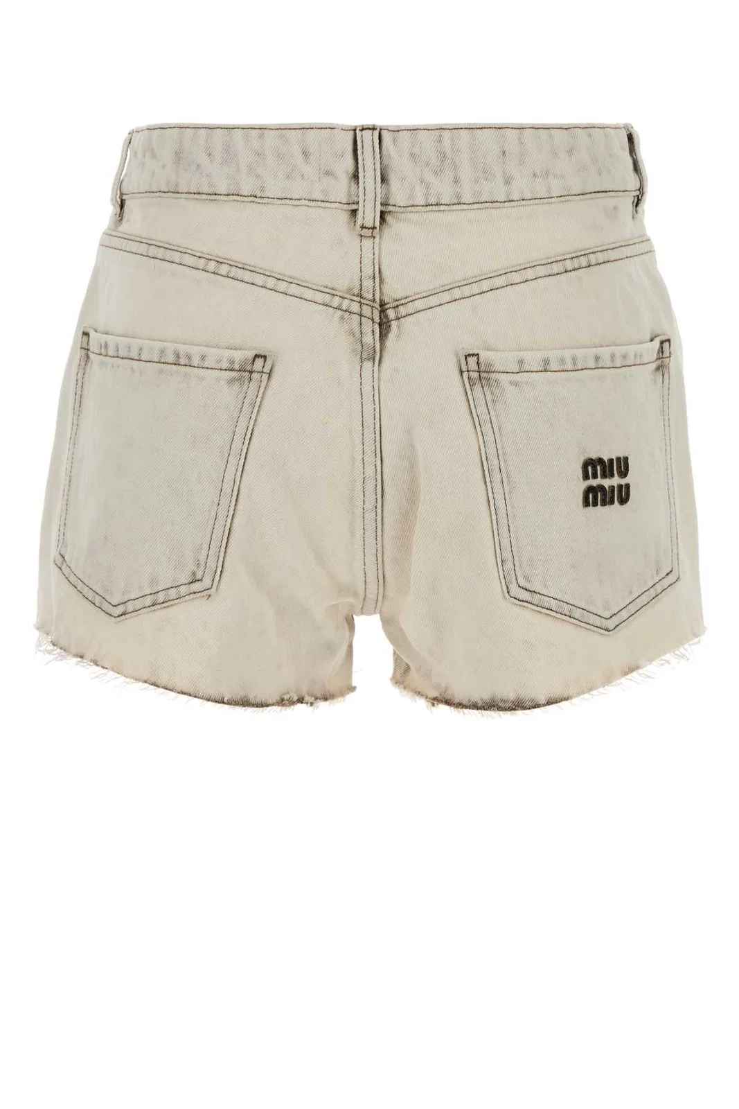 Miu Miu White Denim Shorts