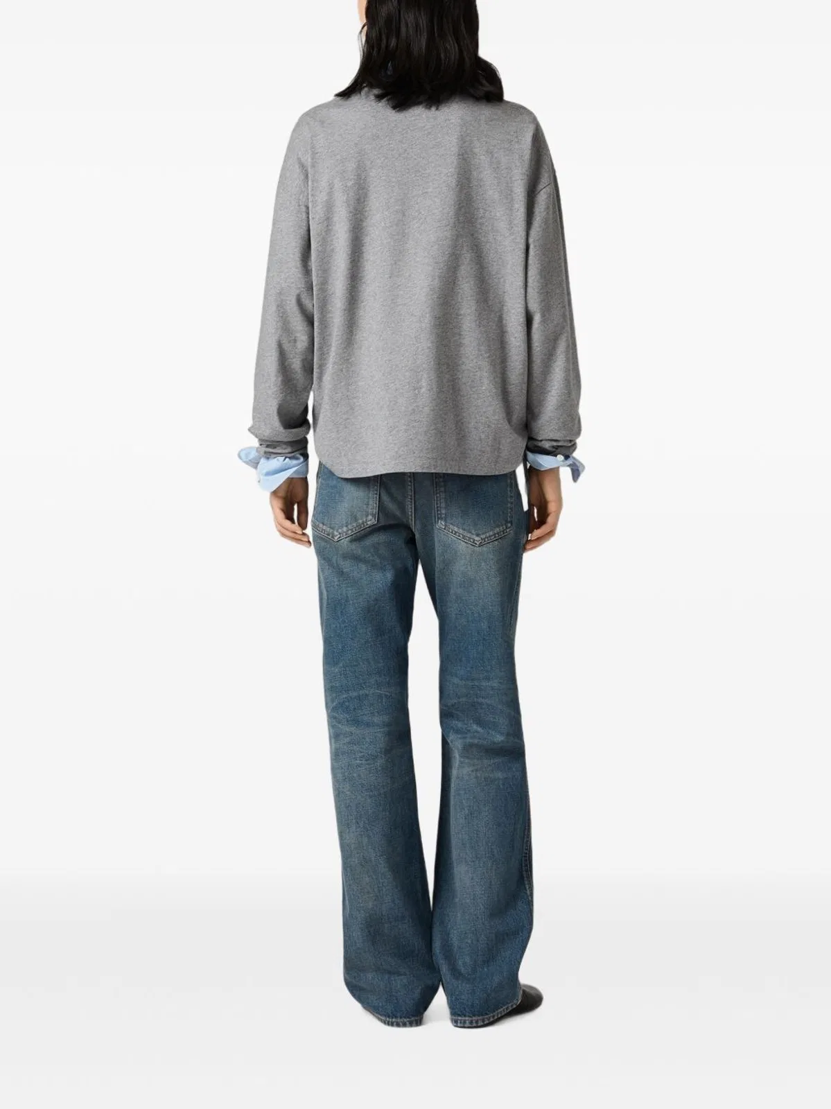 Miu Miu Straight Leg Cotton Denim Five Pocket Je